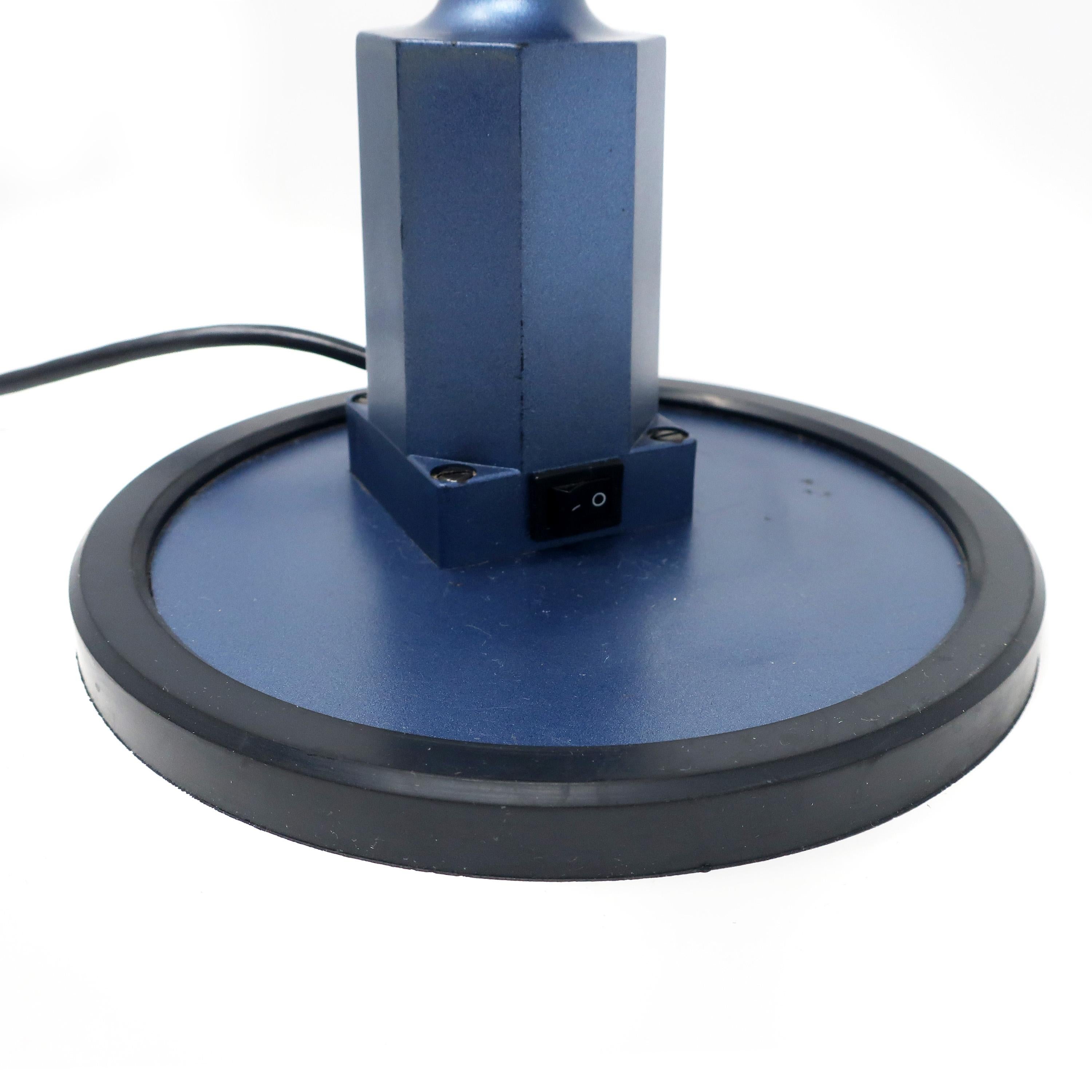Vintage Blue Sunnex Gooseneck Desk Lamp For Sale 2
