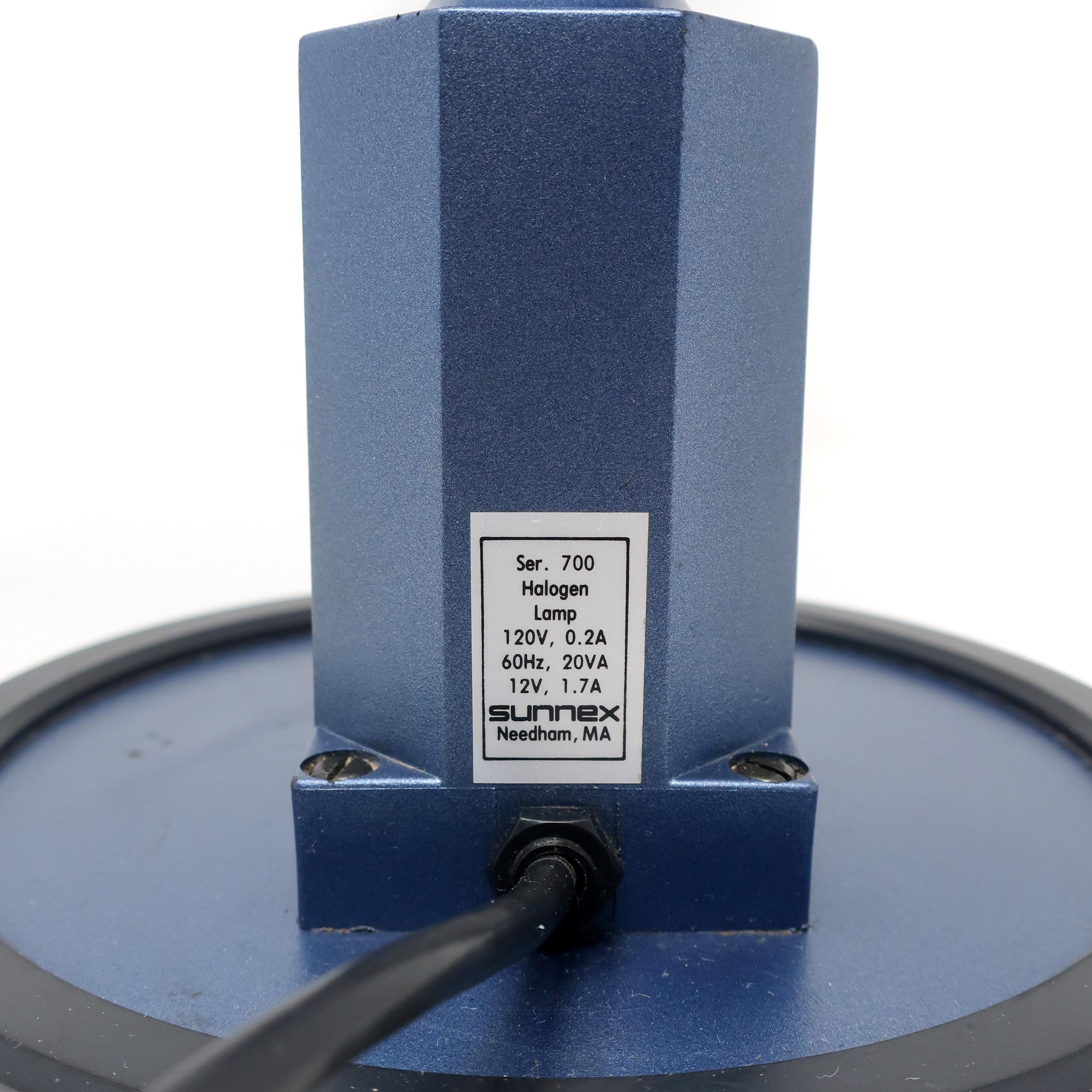Vintage Blue Sunnex Gooseneck Desk Lamp For Sale 3
