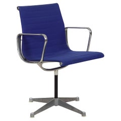 Vintage Blue Swivel Desk Chair by Charles & Ray Eames for Herman Miller