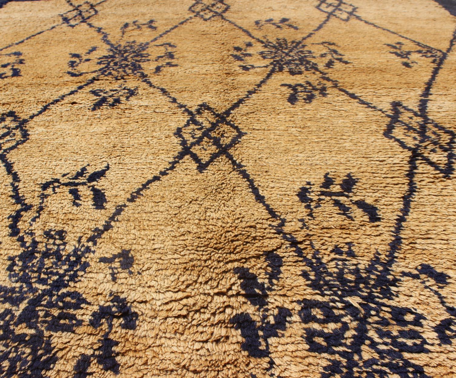 Vintage Blue Tulu Rug 5