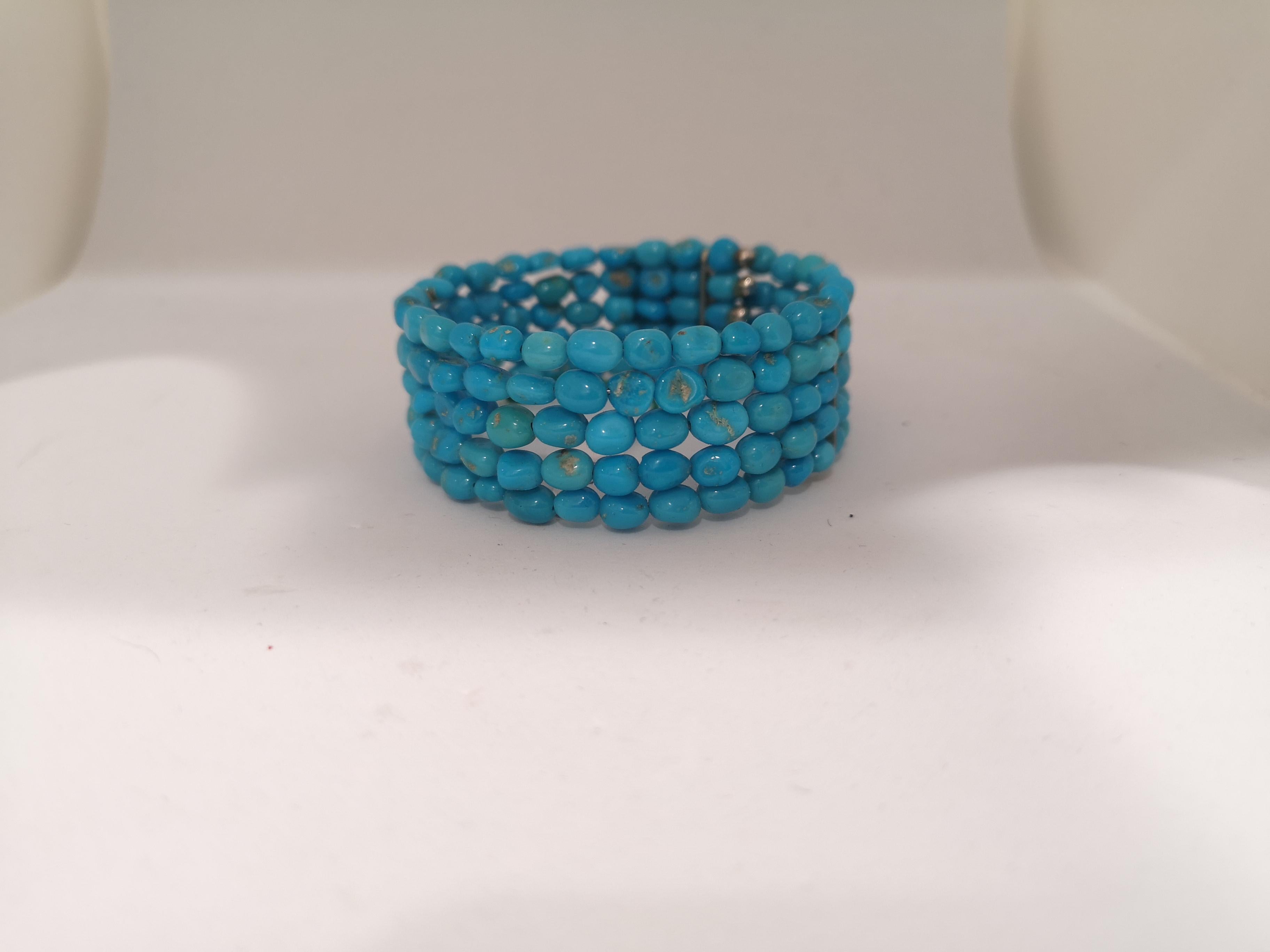 Bead Vintage blue turquoise bracelet