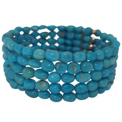 Used blue turquoise bracelet