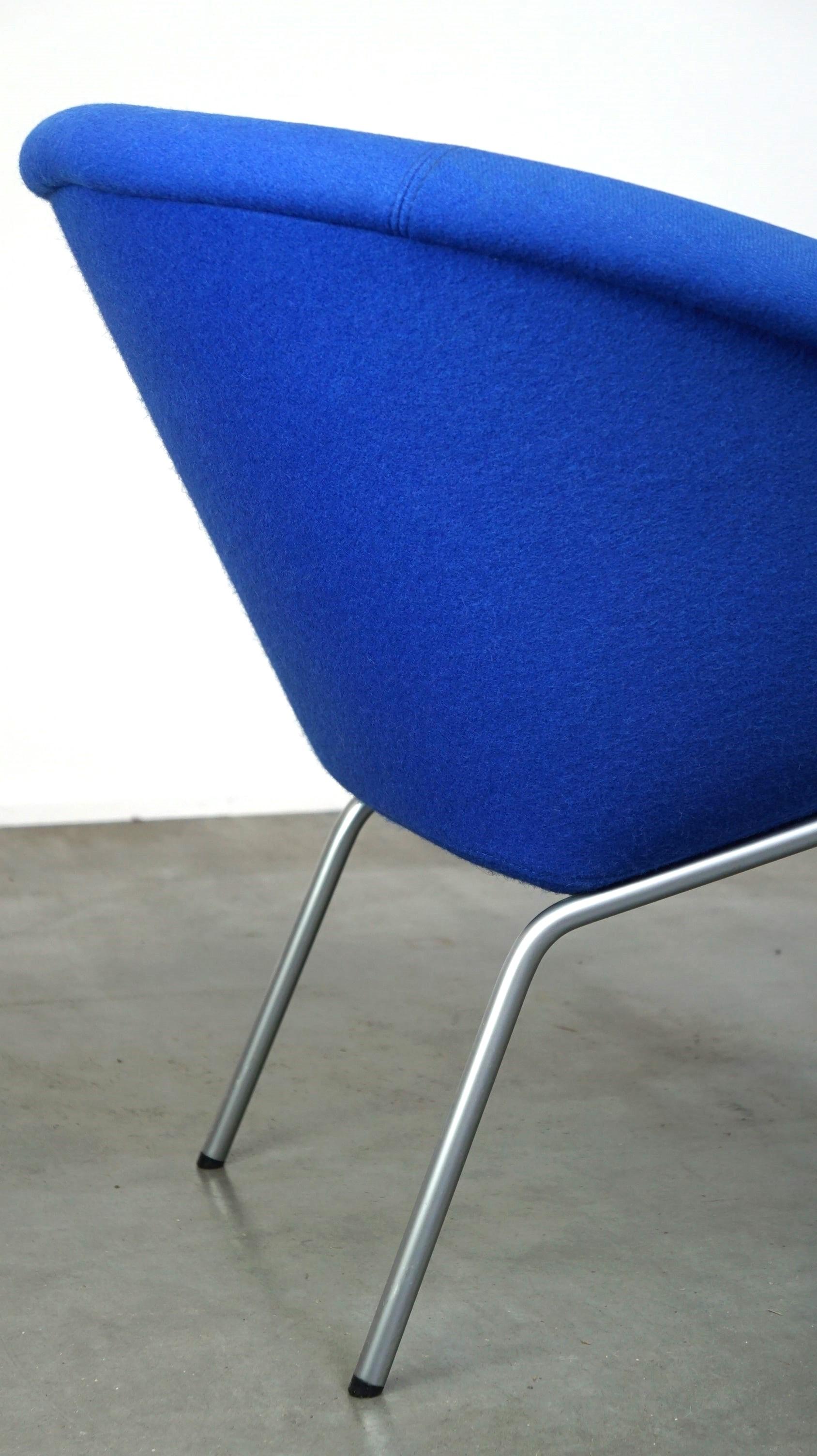 Vintage blue Walter Knoll German design lounge chair, model 369 For Sale 5