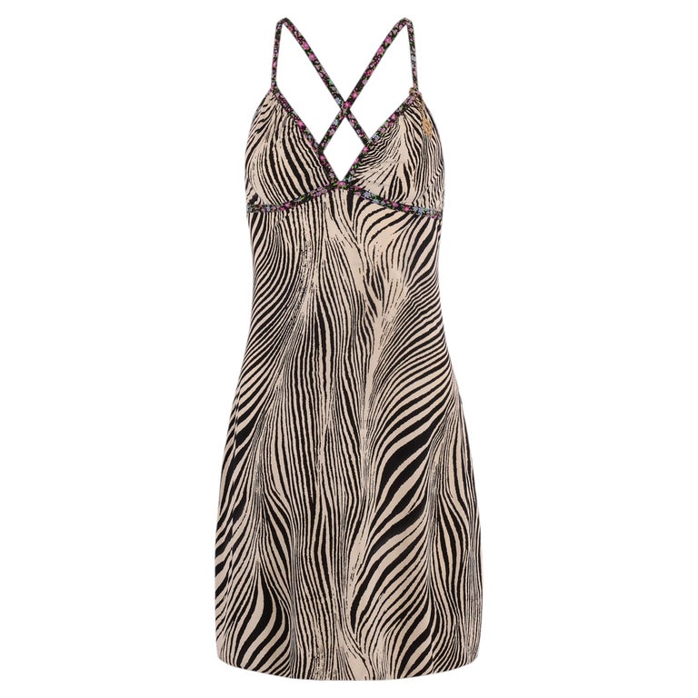 zebra dress 2000s Strappy Backless Maxi Dress – The Gypsy Den main image 1