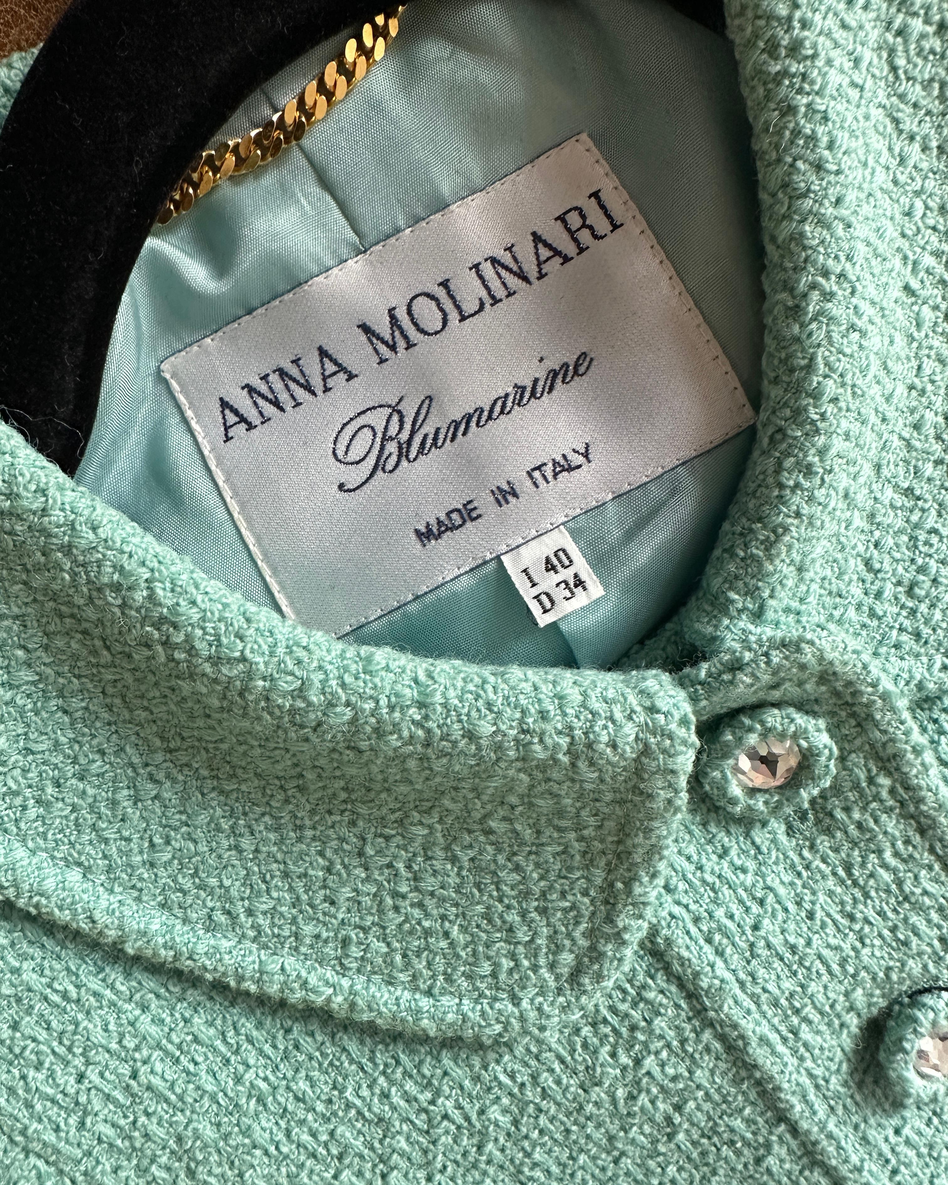 Vintage Blumarine Anna Molinari Cropped Bouclé Jacket 4