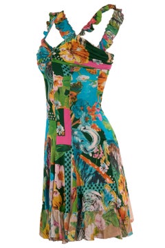 Vintage Blumarine Early 2000's Jungle Print Dress