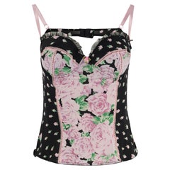 Vintage Blumarine Floral Print Corset