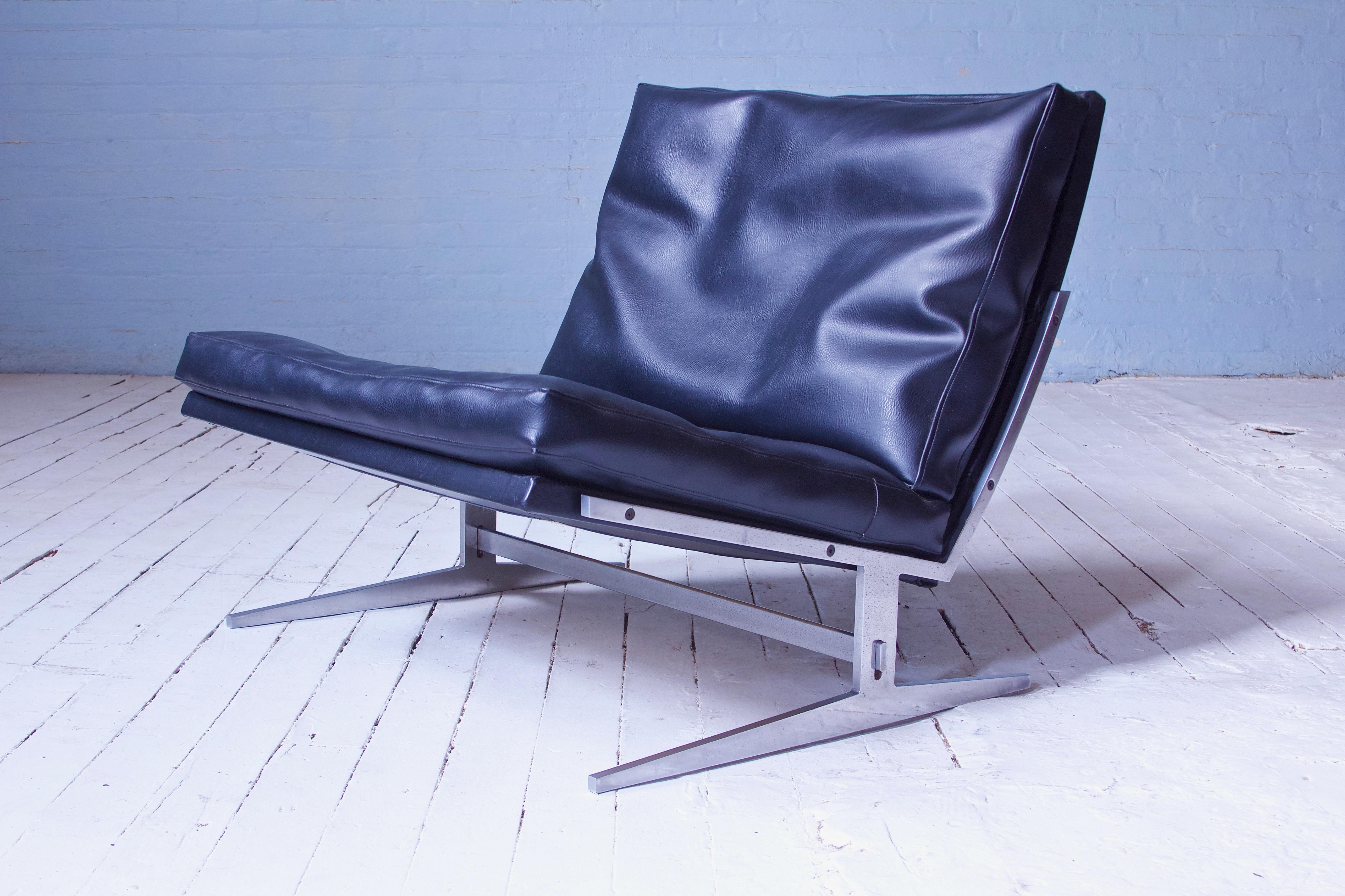 Scandinavian Modern Vintage Bo-561 Easy Chair by Jørgen Kastholm & Preben Fabricius, Denmark, 1963