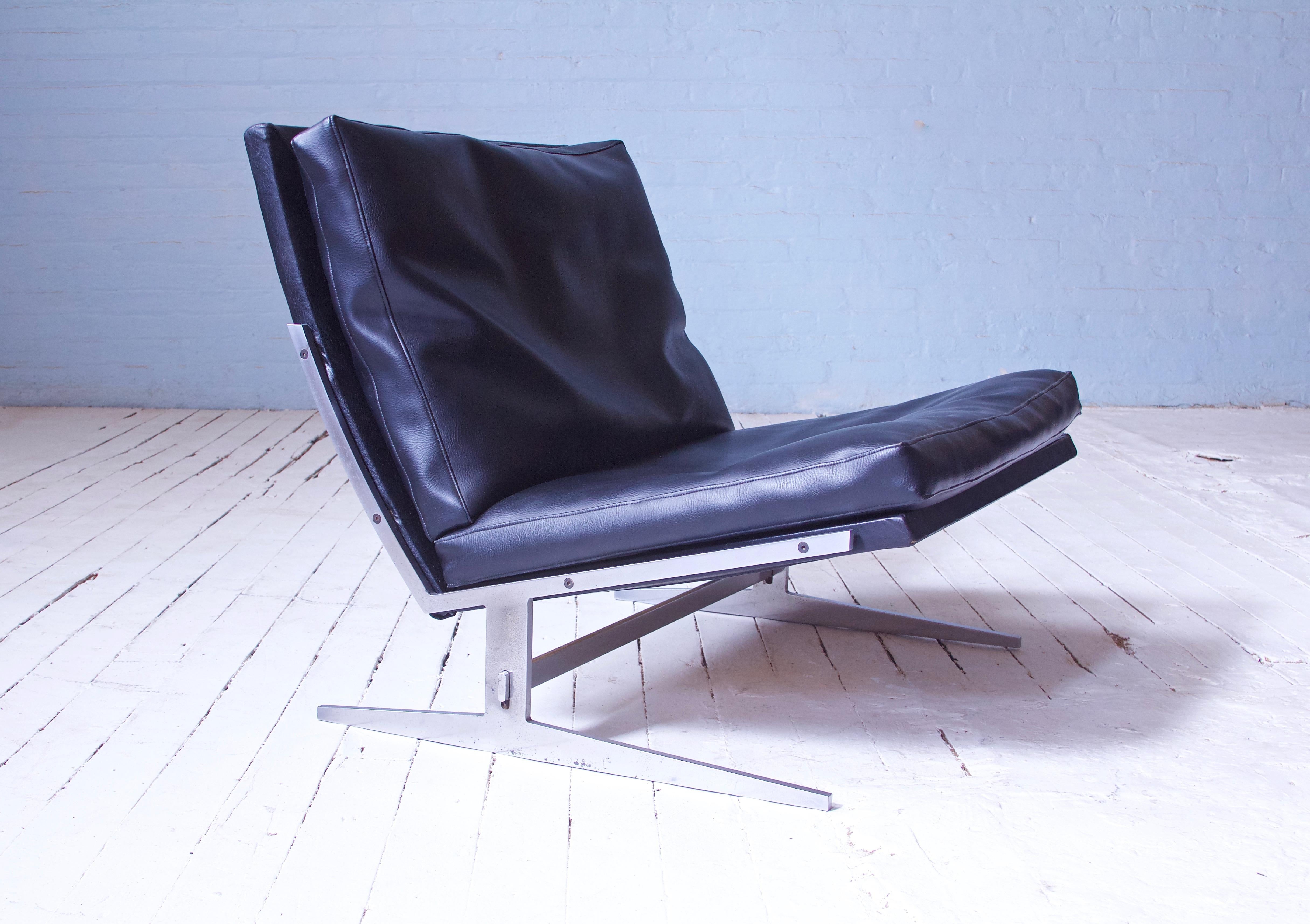 Metalwork Vintage Bo-561 Easy Chair by Jørgen Kastholm & Preben Fabricius, Denmark, 1963