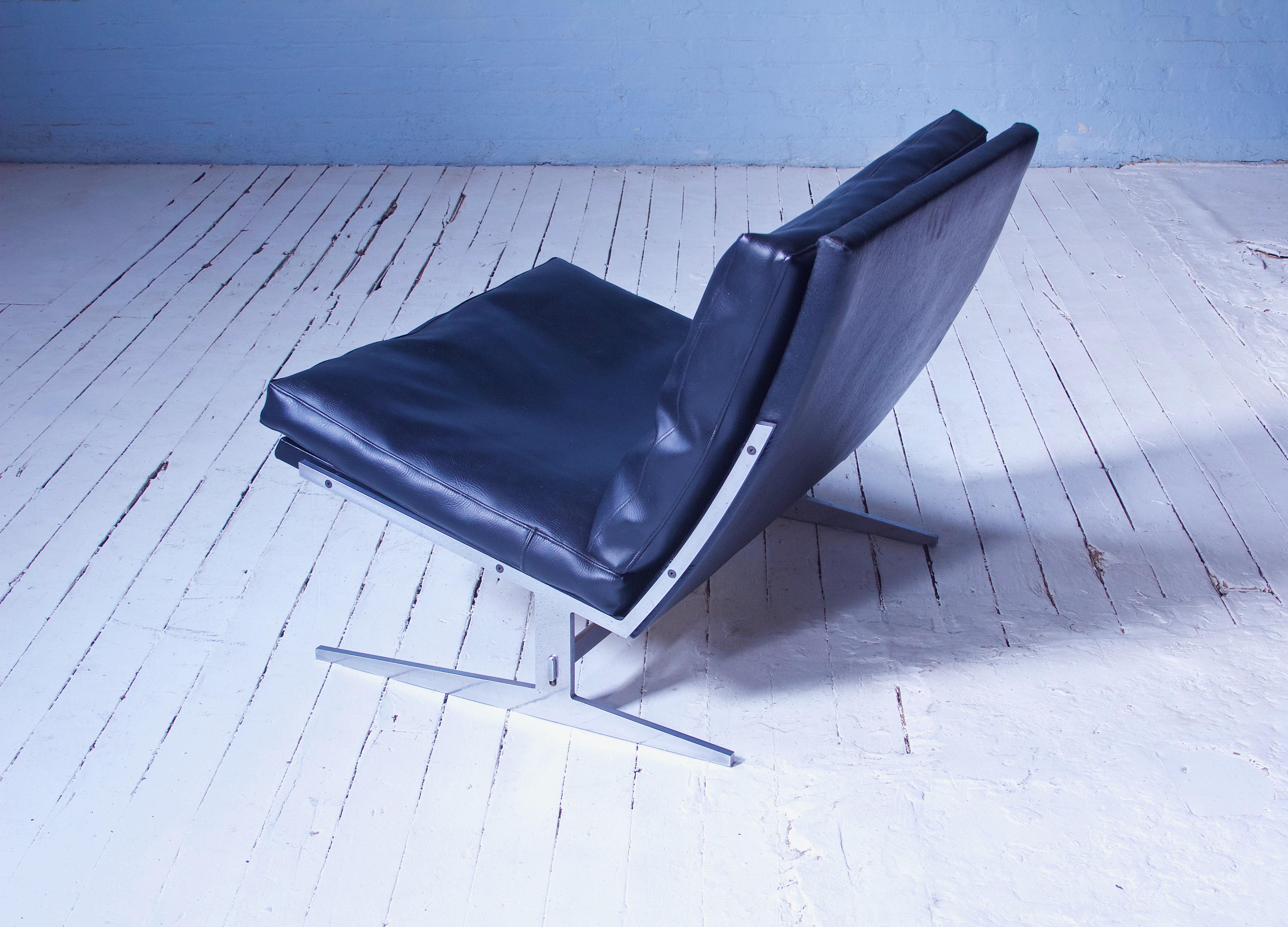 Steel Vintage Bo-561 Easy Chair by Jørgen Kastholm & Preben Fabricius, Denmark, 1963