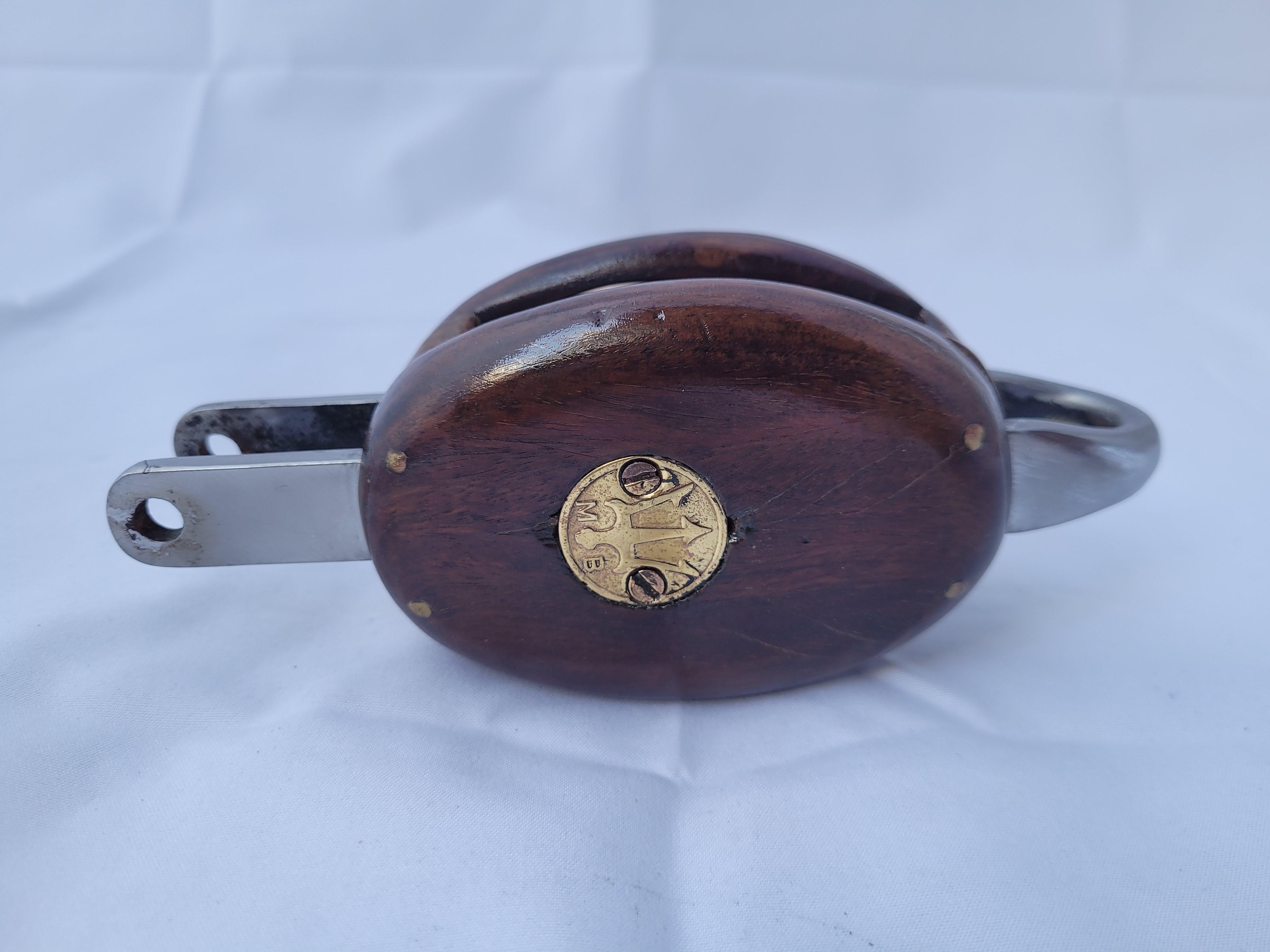 Mid-20th Century Vintage Boat Pulley by Merriman of Boston