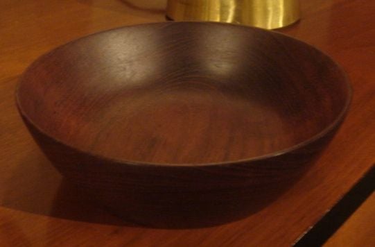 American Vintage Bob Stocksdale Siam Teak Wood Bowl For Sale