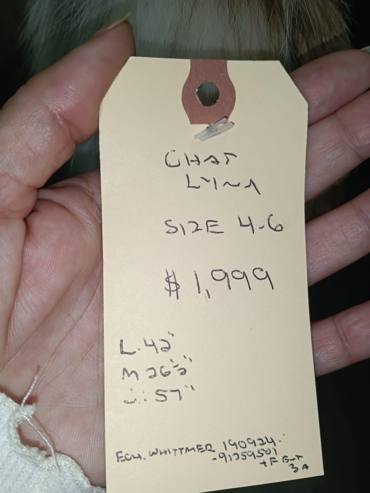 Manteau vintage bobcat lynx taille 4-6 12