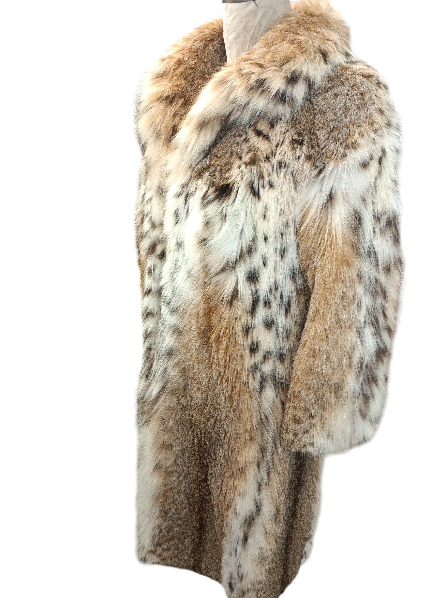 Manteau vintage bobcat lynx taille 4-6 Bon état à Montreal, Quebec