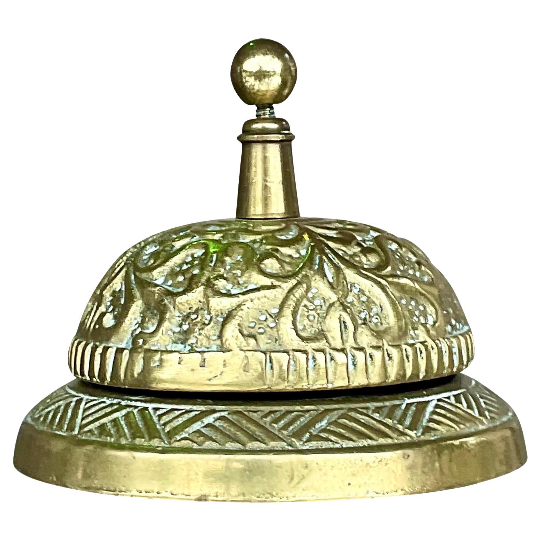 Vintage Bobo Cast Brass Counter Bell For Sale