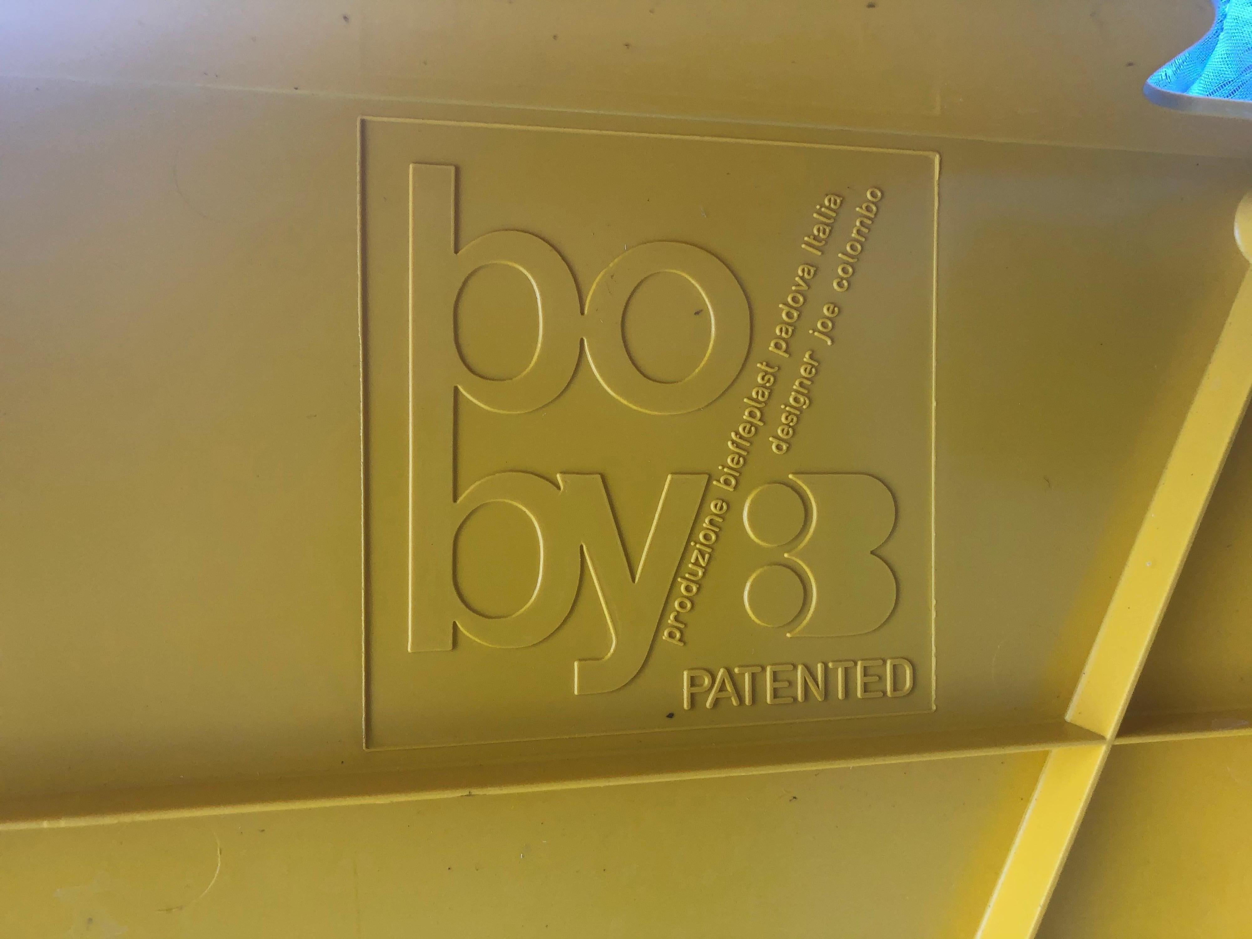 Vintage Boby 3 Trolley in Honey Yellow by Joe Colombo for Bieffeplast 4