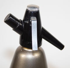 Vintage BOC Silver Soda Syphon, England, 1960