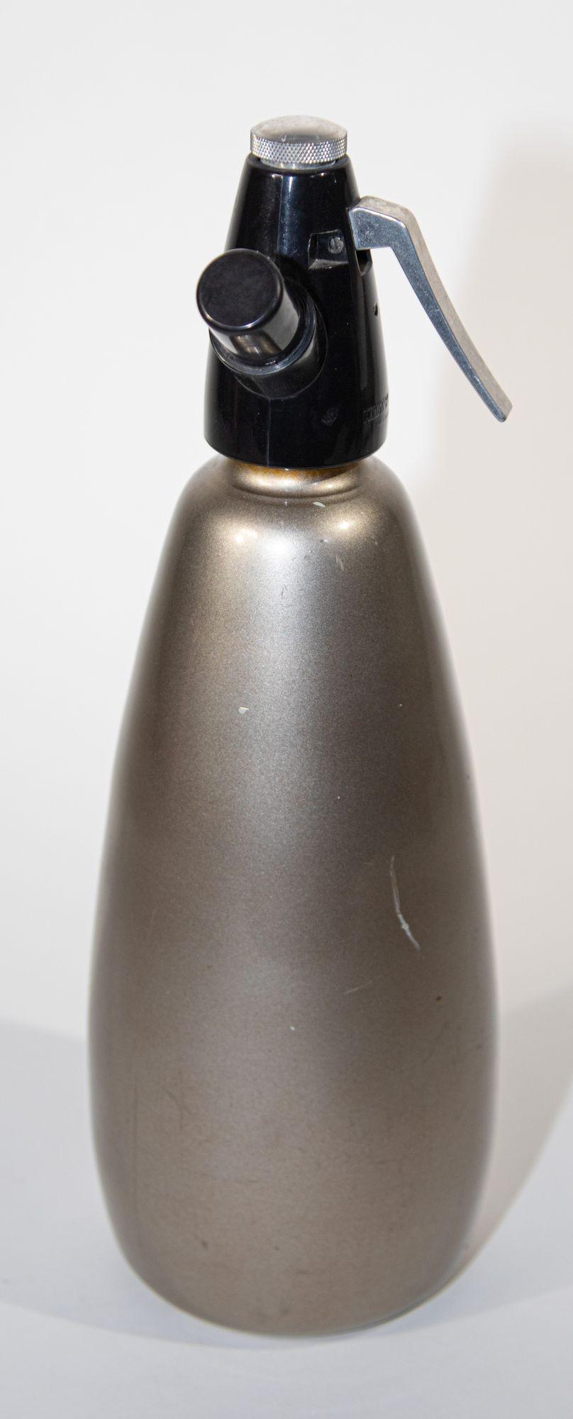 Vintage BOC Silber-Soda- Syphon aus Silber, England, 1960 (Moderne der Mitte des Jahrhunderts) im Angebot