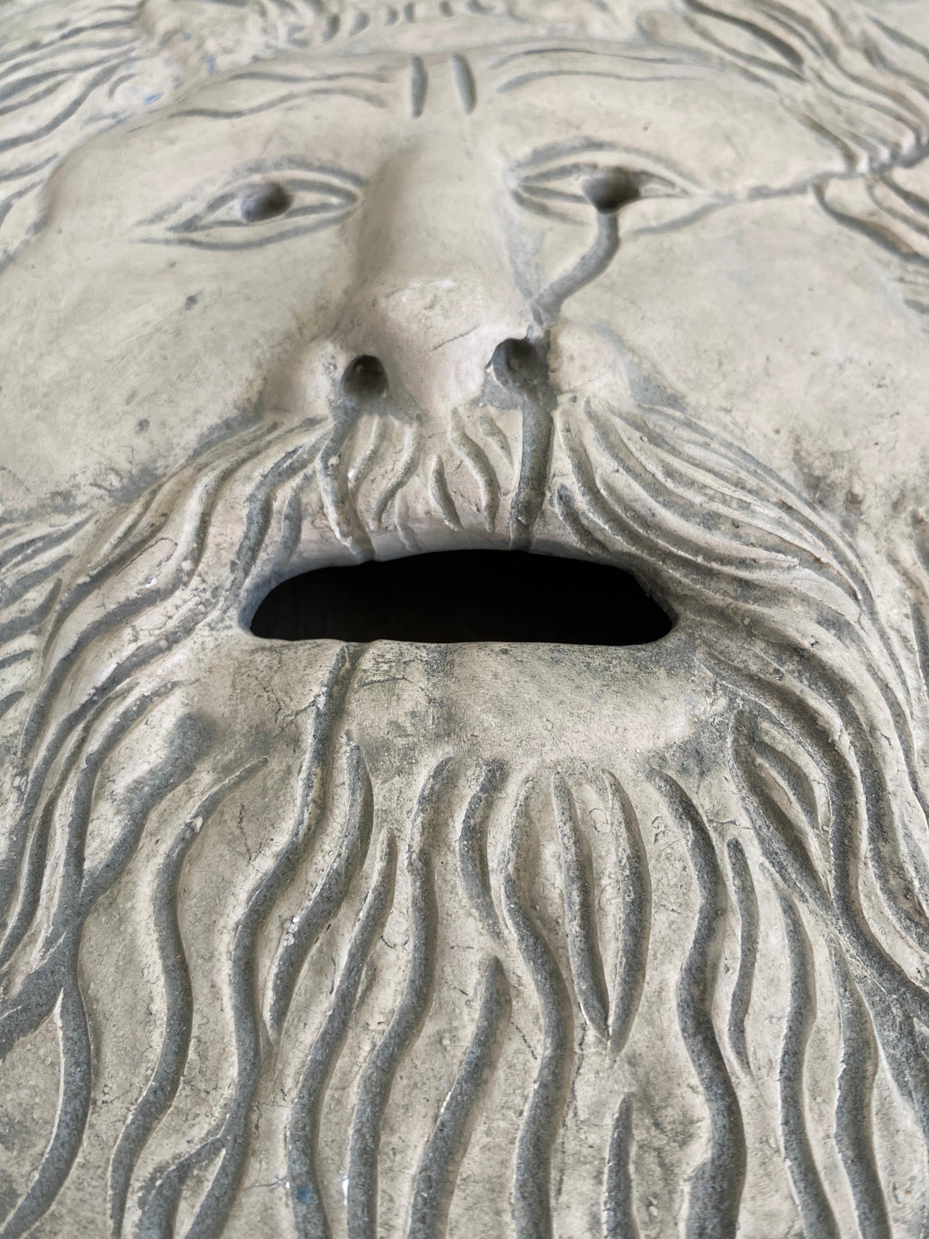 Vintage Bocca della Verità Wall Sculpture by Domenico Persiani, Rome For Sale 4