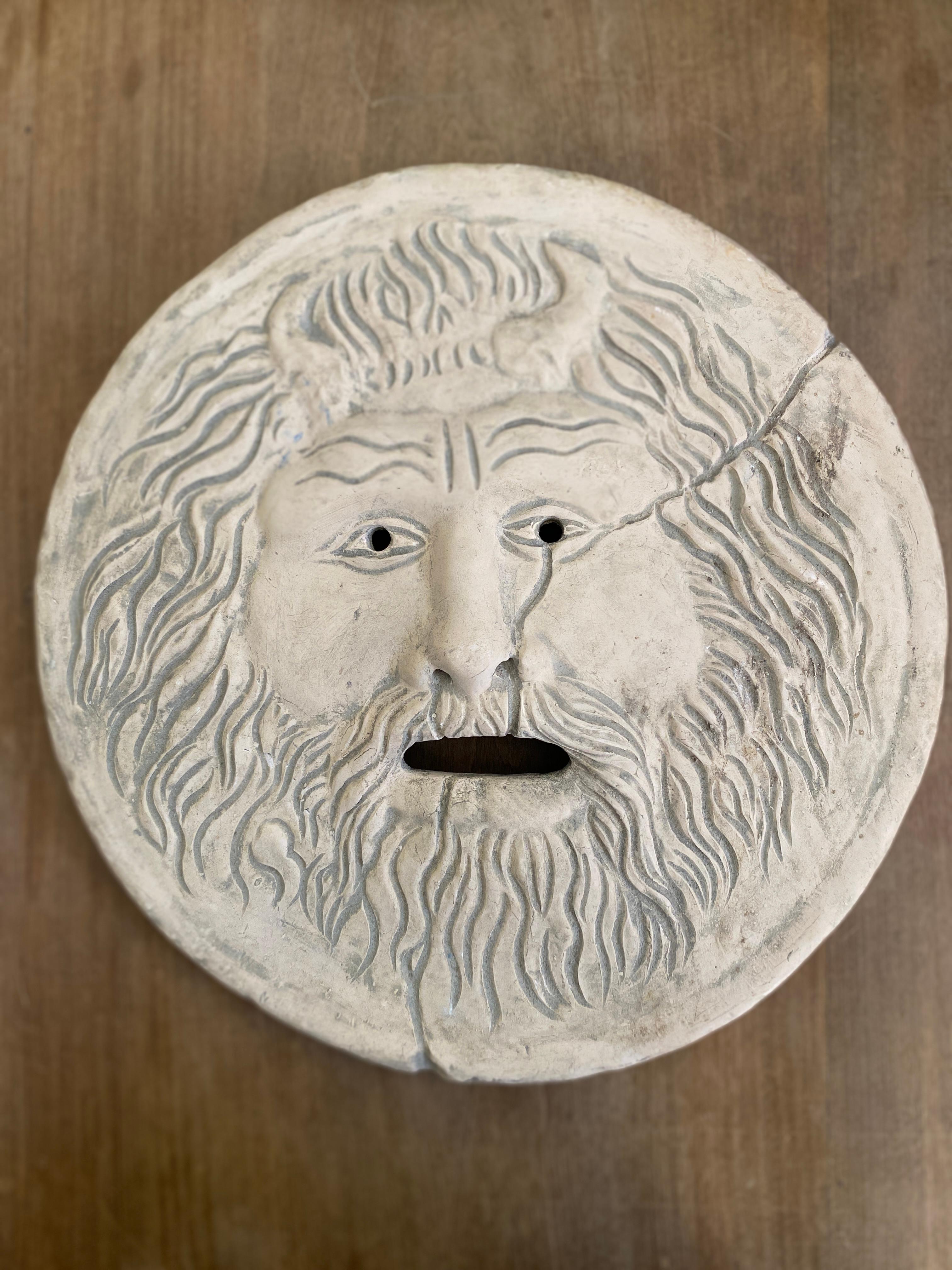 Italian Vintage Bocca della Verità Wall Sculpture by Domenico Persiani, Rome For Sale