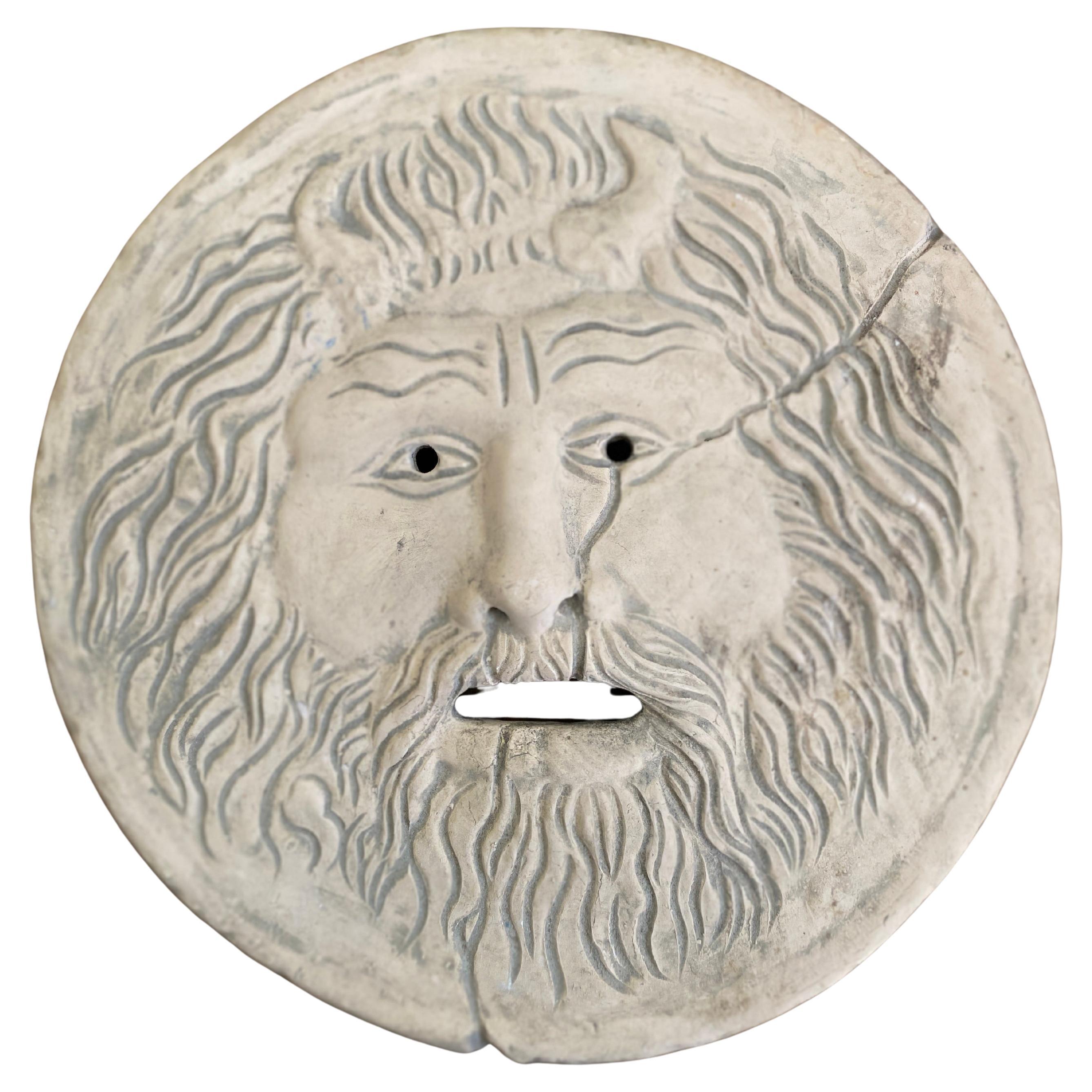 Vintage Bocca della Verità Wall Sculpture by Domenico Persiani, Rome For Sale