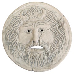 Vintage Bocca della Verità Wall Sculpture by Domenico Persiani, Rome