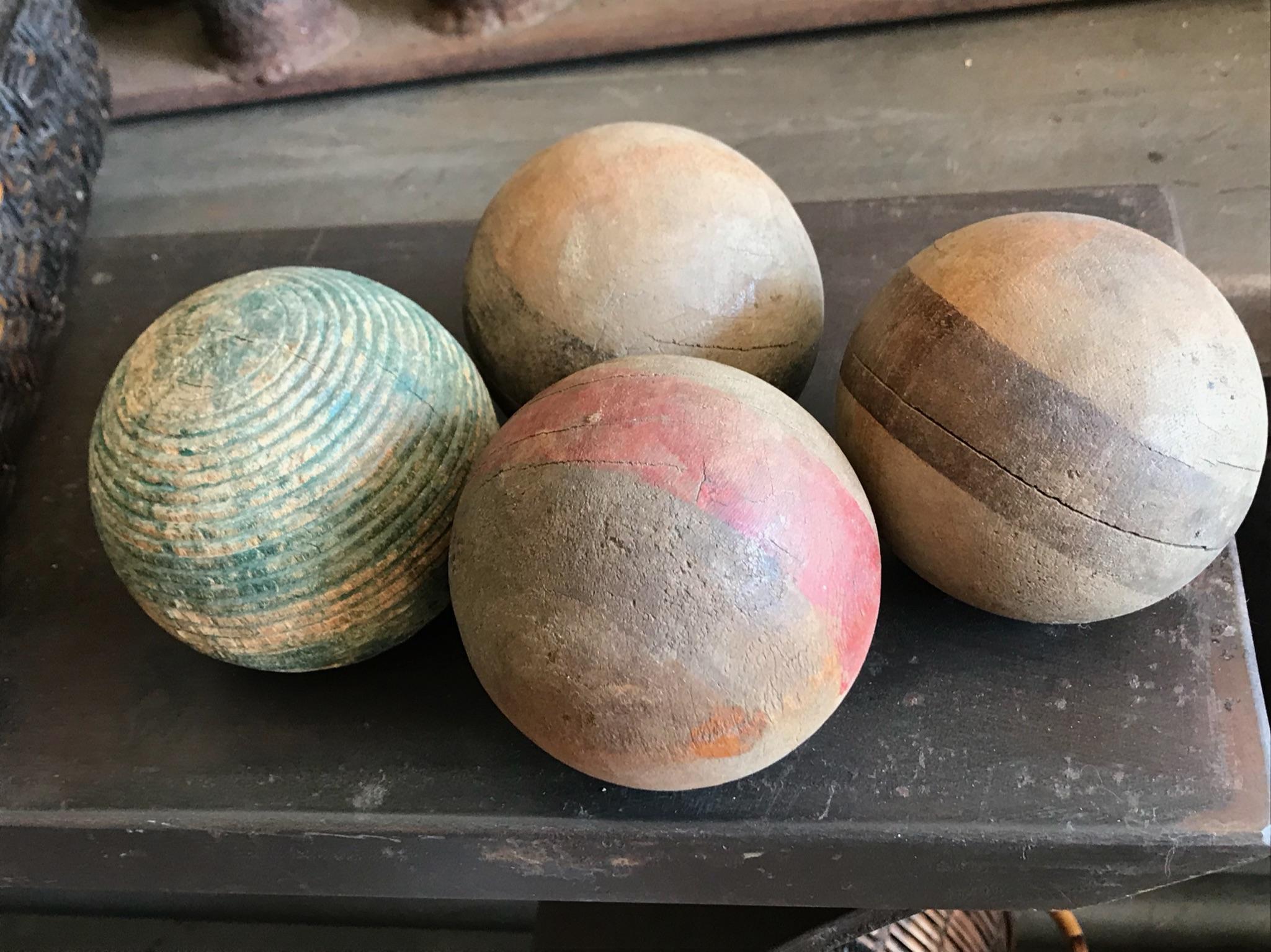 antique bocce balls