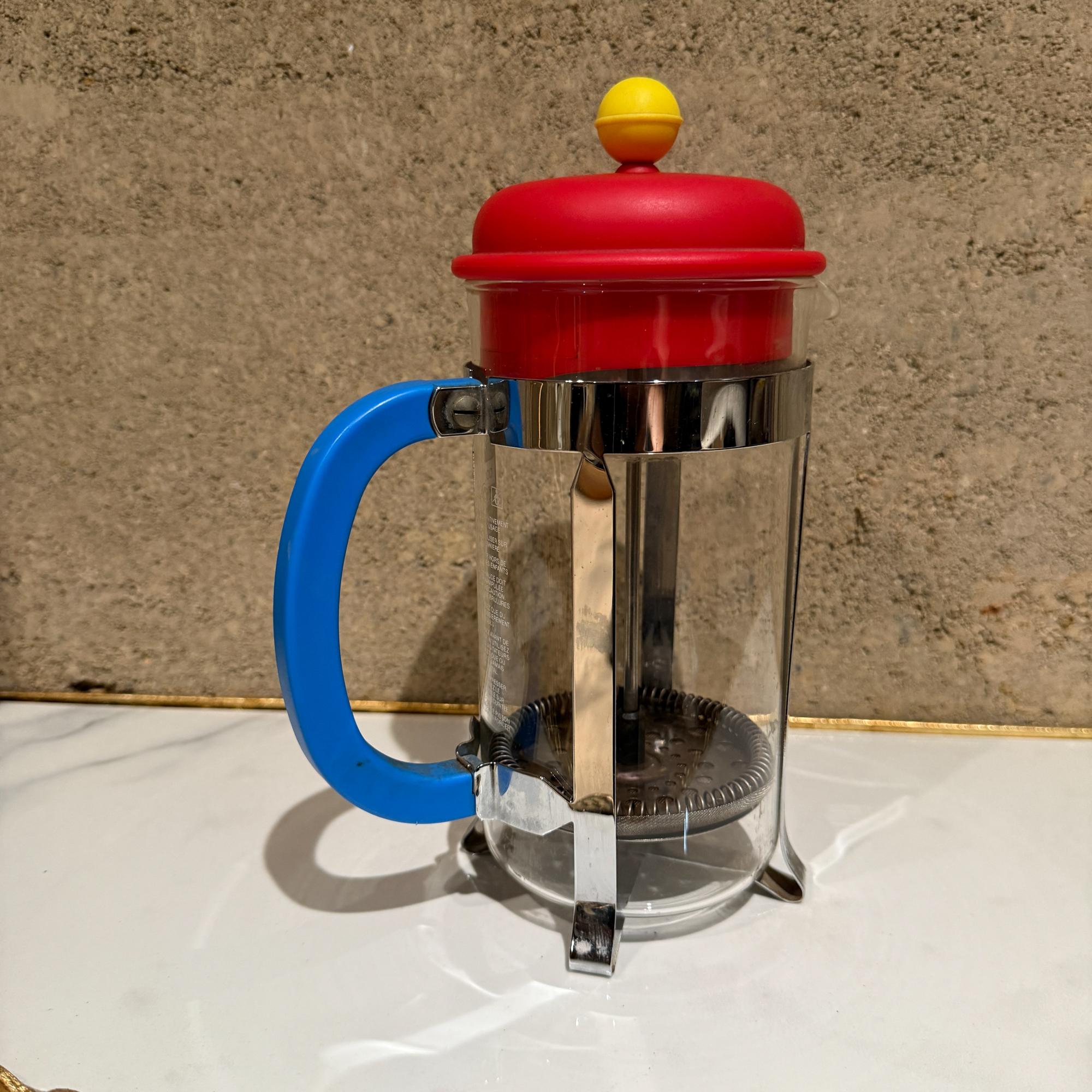 Vintage Bodum Kaffeemaschine Memphis Design Sottsass Ära im Zustand „Gut“ im Angebot in Chula Vista, CA