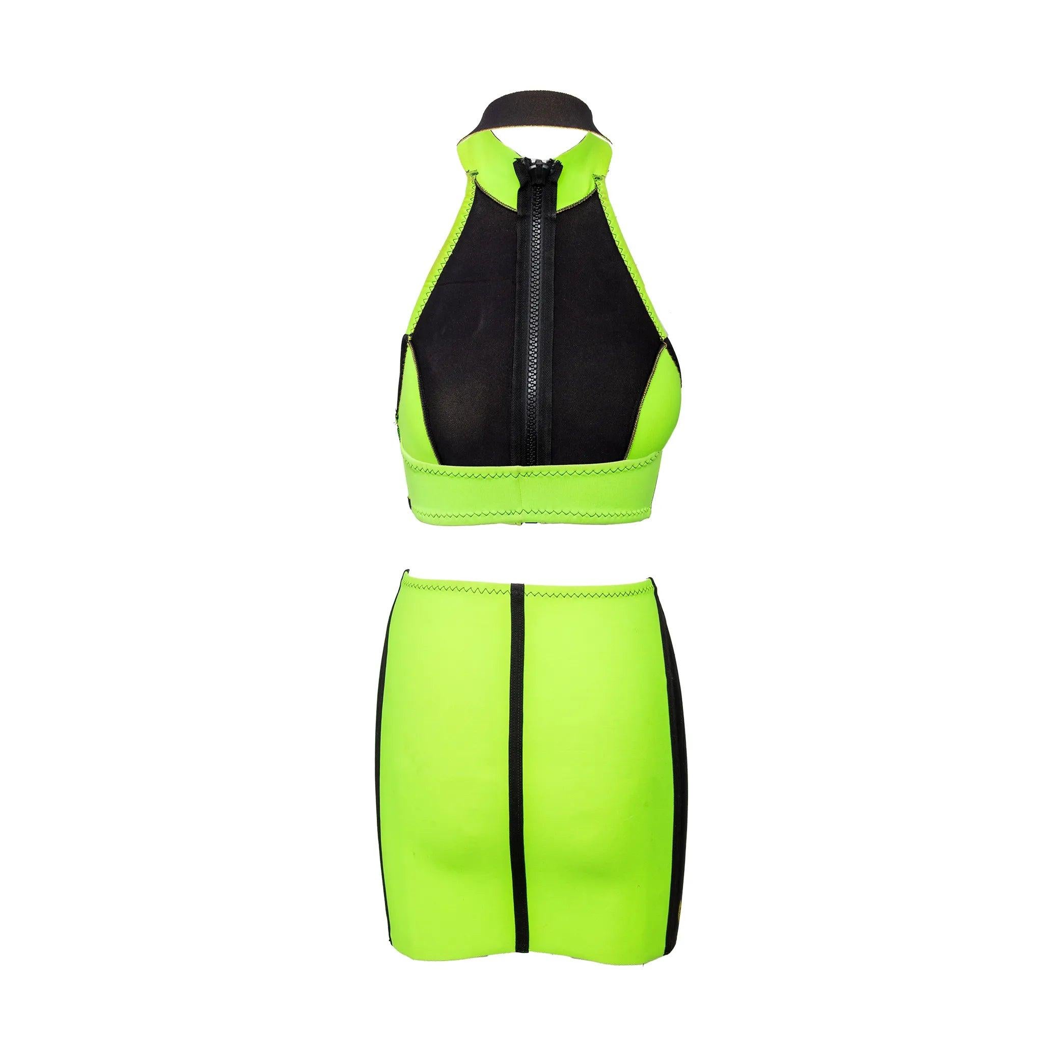 Conjunto Vintage Body Glove - Años 80 Amarillo en venta