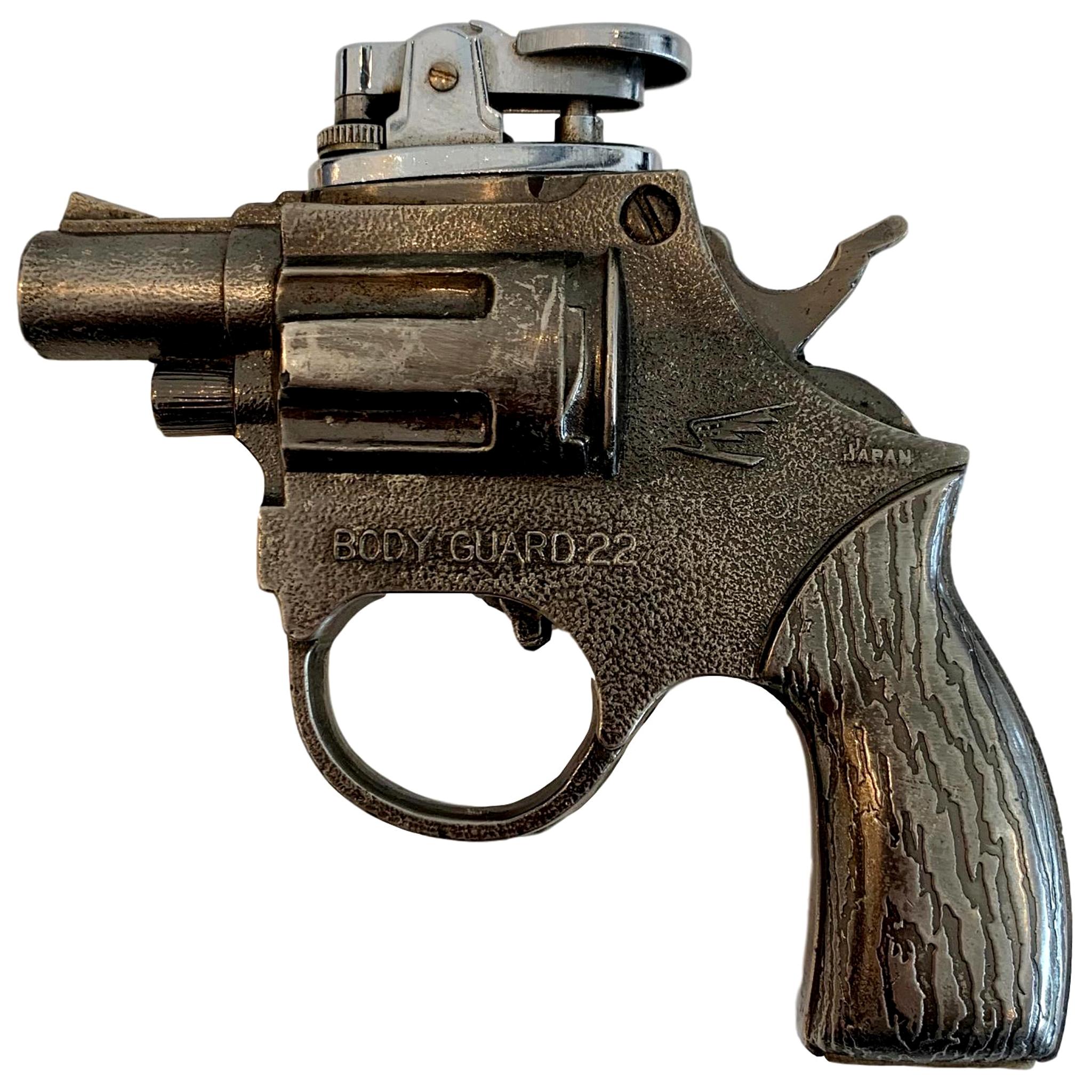 Vintage 'Body Guard 22 Revolver' Gun Lighter