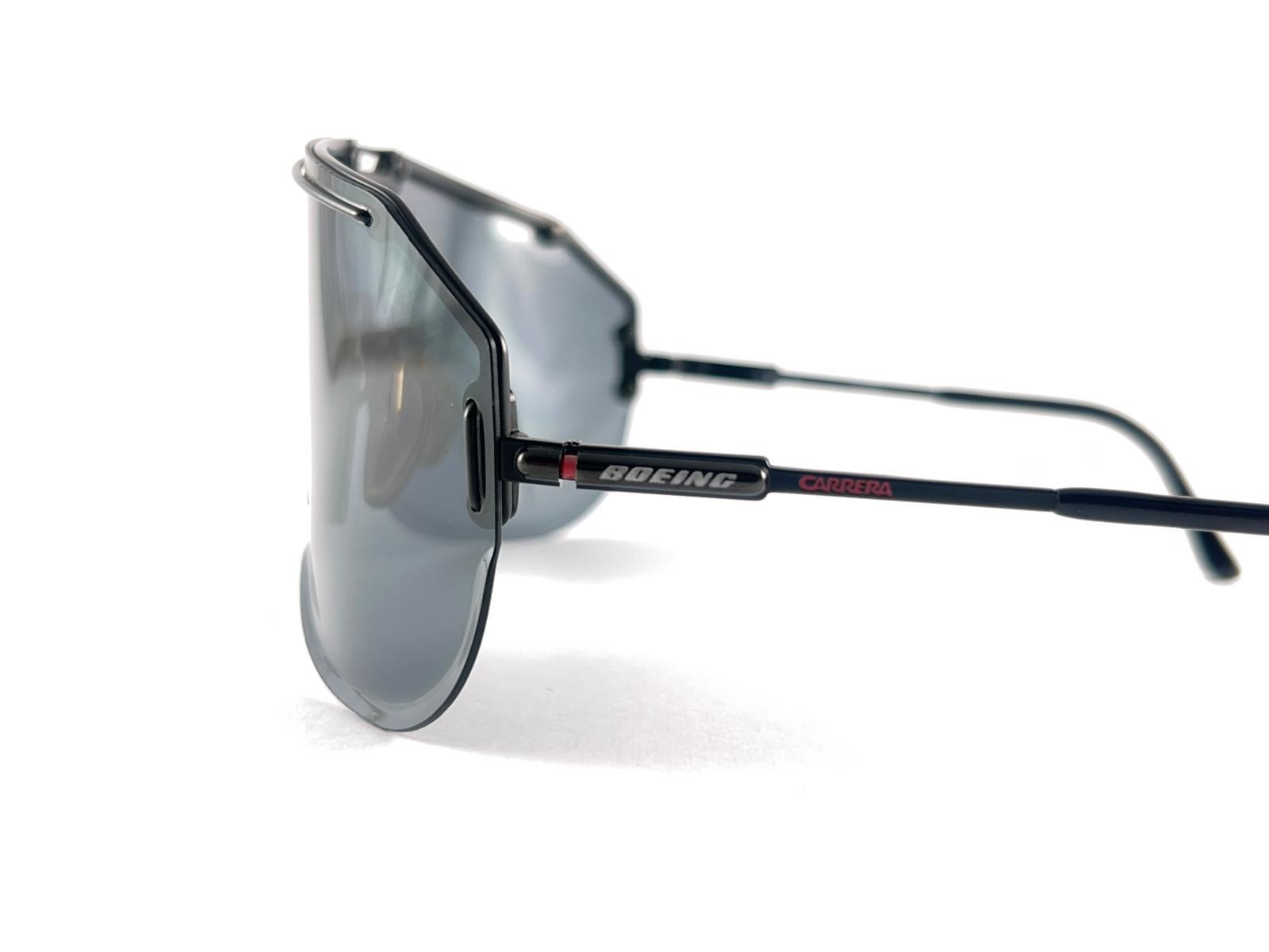 Vintage Boeing Collection By Carrera 5703 Negro Lente Mono Sobredimensionada 80'S Austria en venta 7