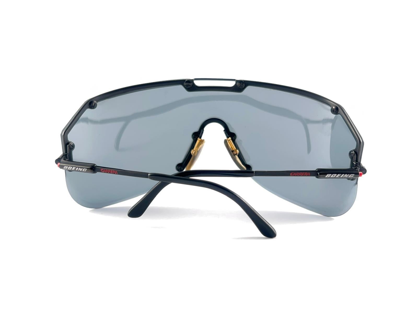 Vintage Boeing Collection By Carrera 5703 Negro Lente Mono Sobredimensionada 80'S Austria en venta 9