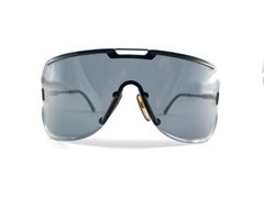 Collection'S Vintage By Carrera 5703 Nero Lente Mono Oversize 80's Austria