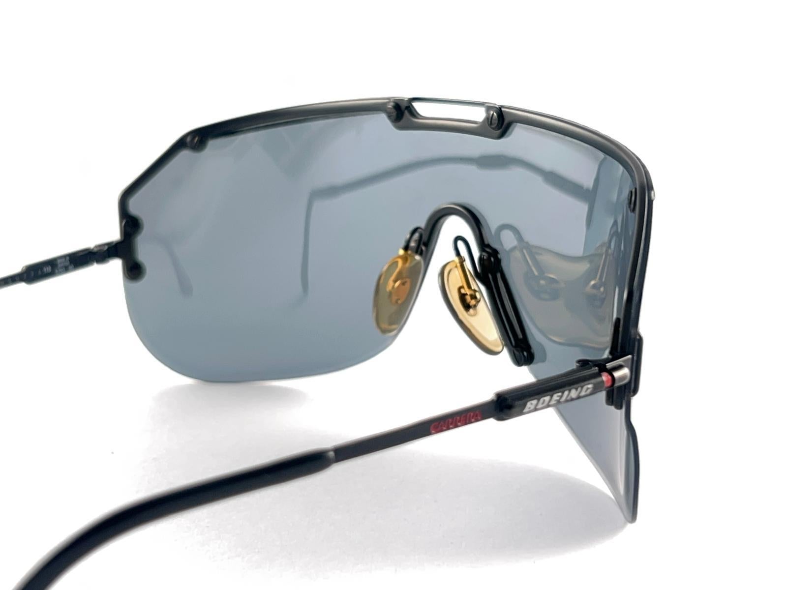 Vintage Boeing Collection By Carrera 5703 Negro Lente Mono Sobredimensionada 80'S Austria en venta 4