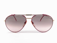 Lunettes de soleil vintage Boeing rouge et perle 5706 verres dégradés 80's Autriche