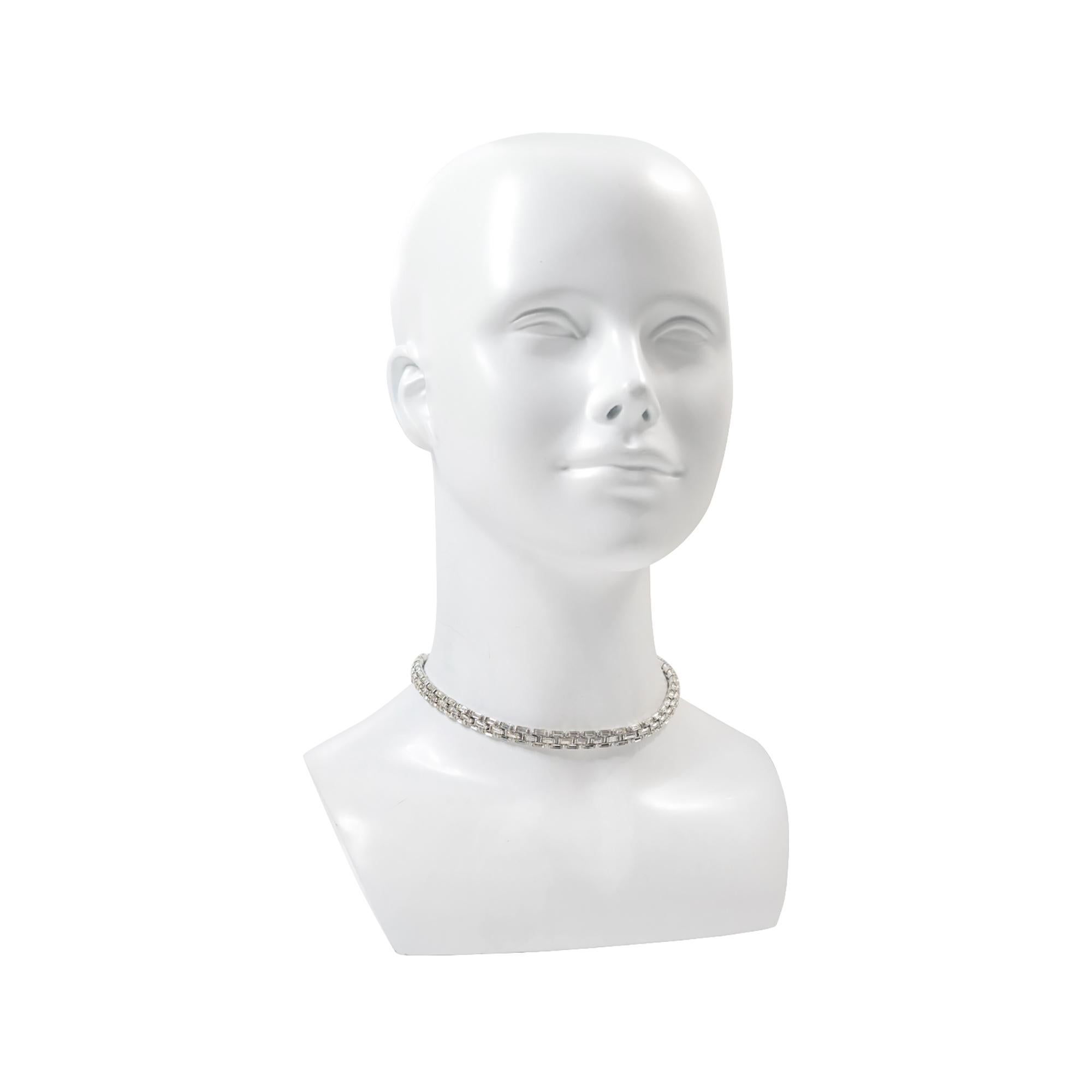 Vintage Bogoff Diamant Baguette Choker-Halskette Circa 1960er Jahre im Zustand „Gut“ im Angebot in New York, NY