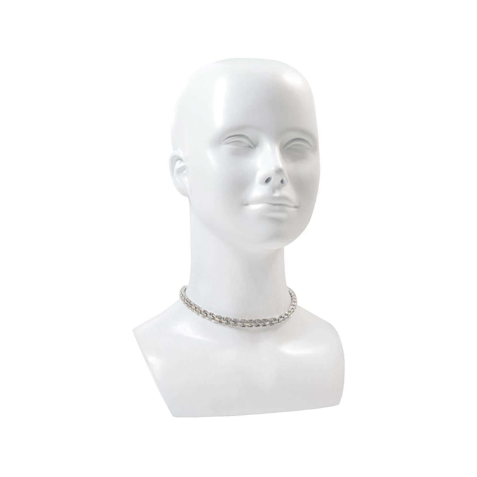 Vintage By Diamante Baguette Collana girocollo CIRCA 1960 In condizioni buone in vendita a New York, NY