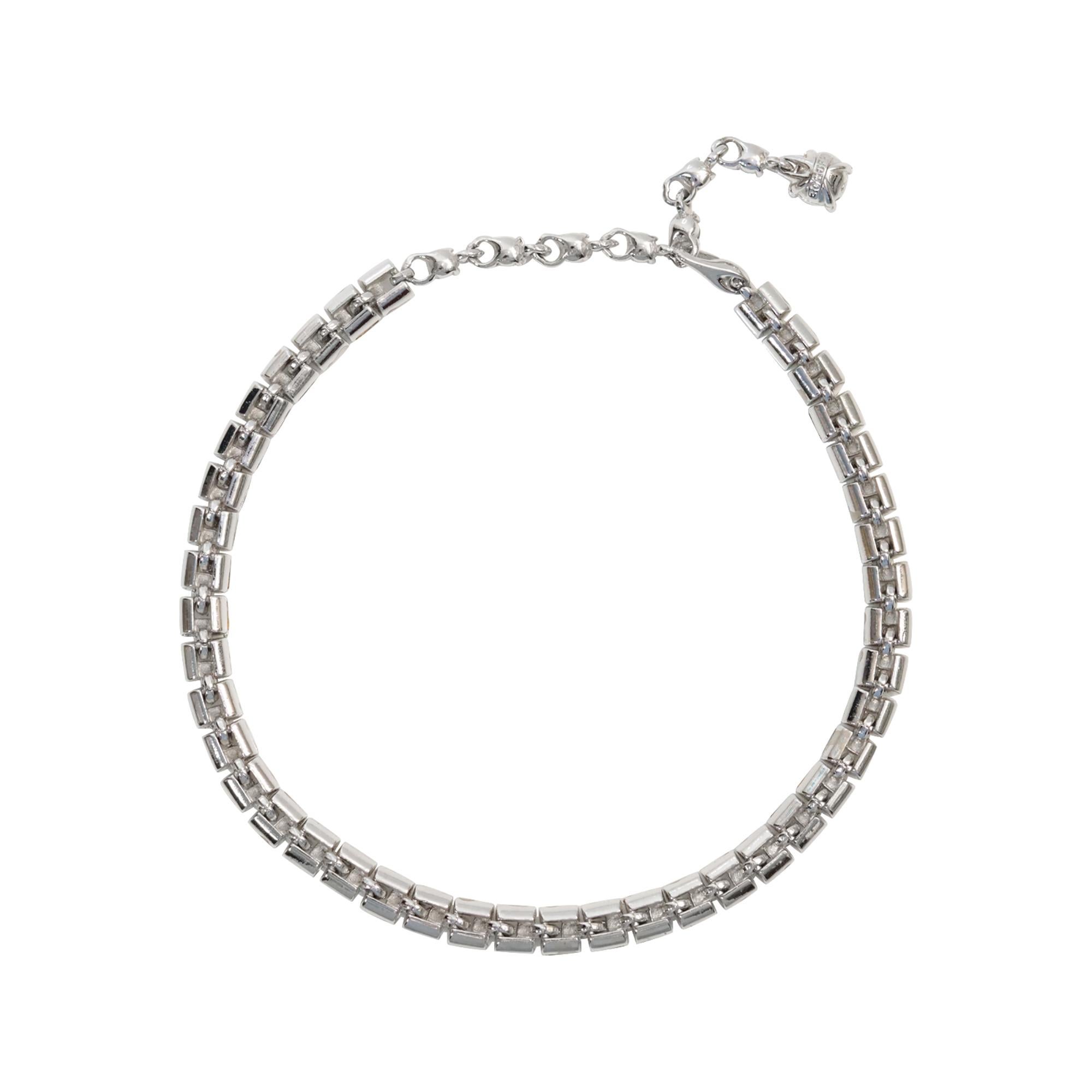 Vintage Bogoff Diamant Baguette Choker-Halskette Circa 1960er Jahre im Angebot 3