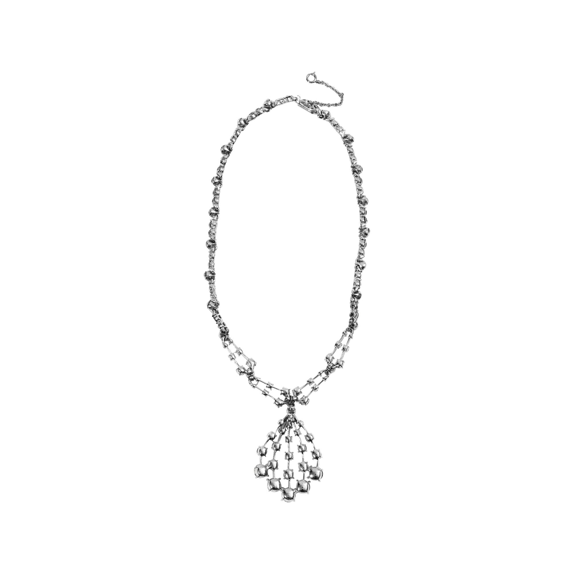 Vintage Bogoff Diamante Drop Necklace Circa 1960s For Sale 1