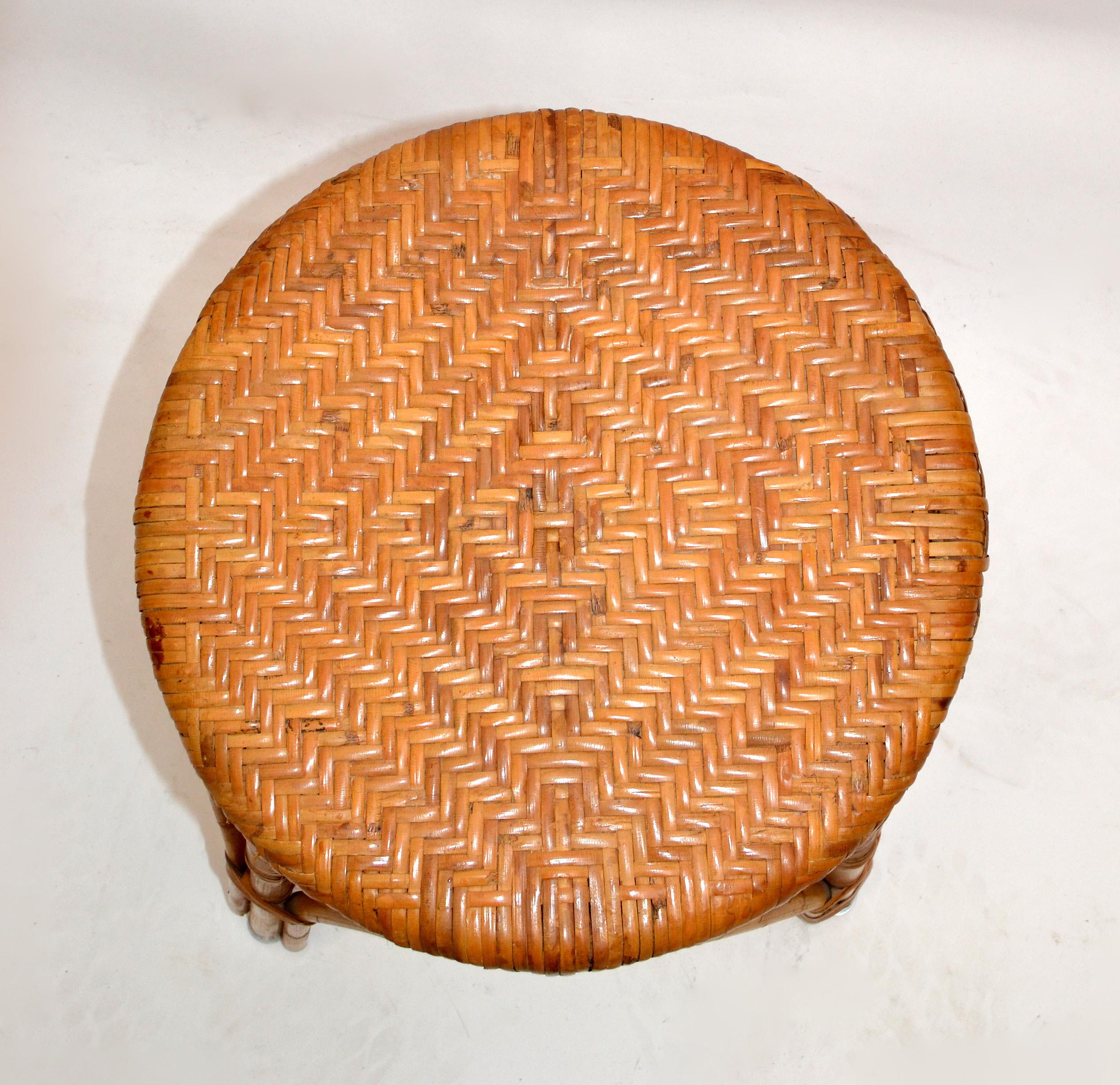 bamboo cane stool