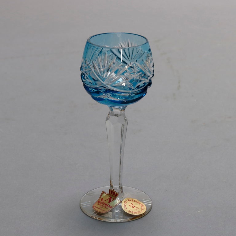 Vintage Bohemian NeubertEcht Bleikristall Crystal Cut to Clear