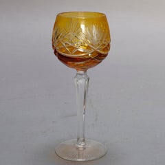 Vintage Bohemian Neubert-Echt Bleikristall Crystal Cut to Clear Stemware