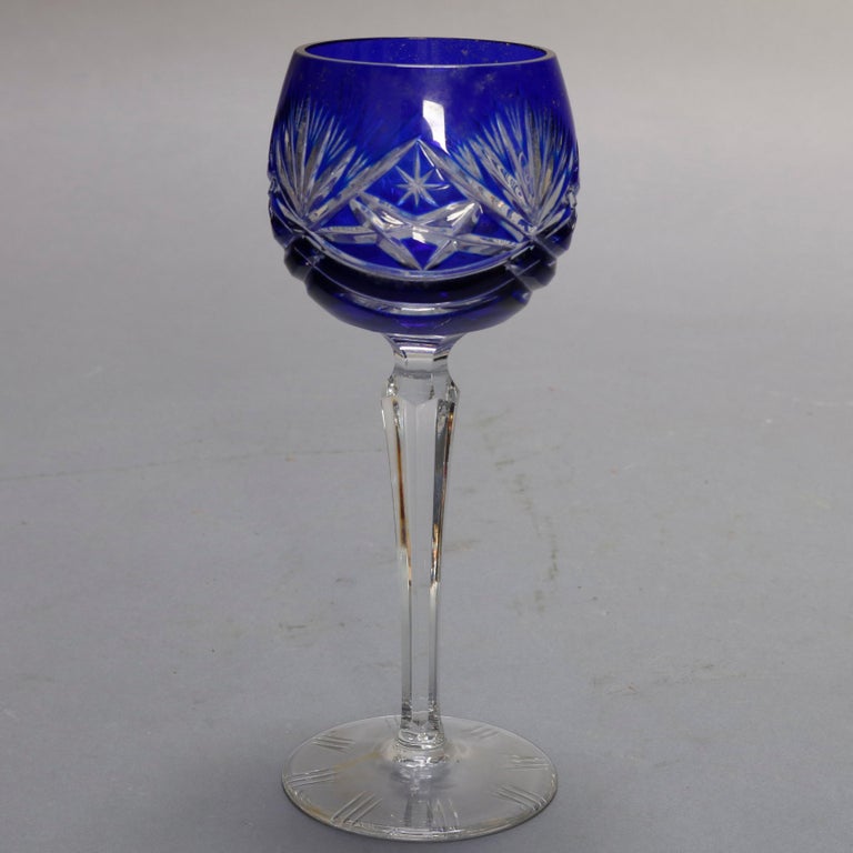 Vintage Bohemian NeubertEcht Bleikristall Crystal Cut to Clear