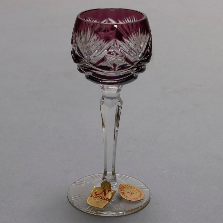 Vintage Bohemian NeubertEcht Bleikristall Crystal Cut to Clear