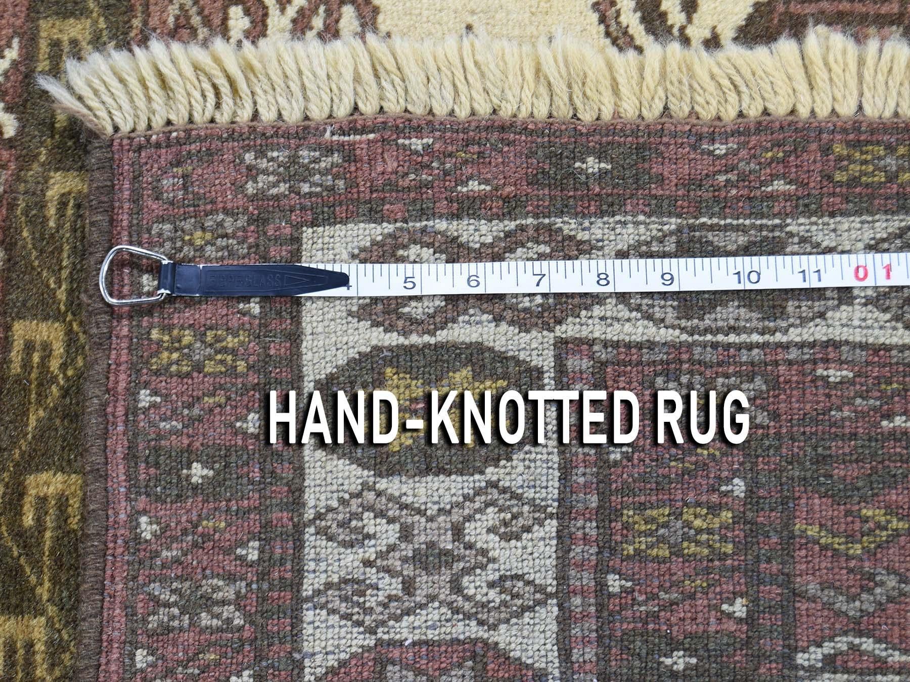 Vintage Bohemian Turkish Milas Pure Wool Hand Knotted Oriental Rug 1