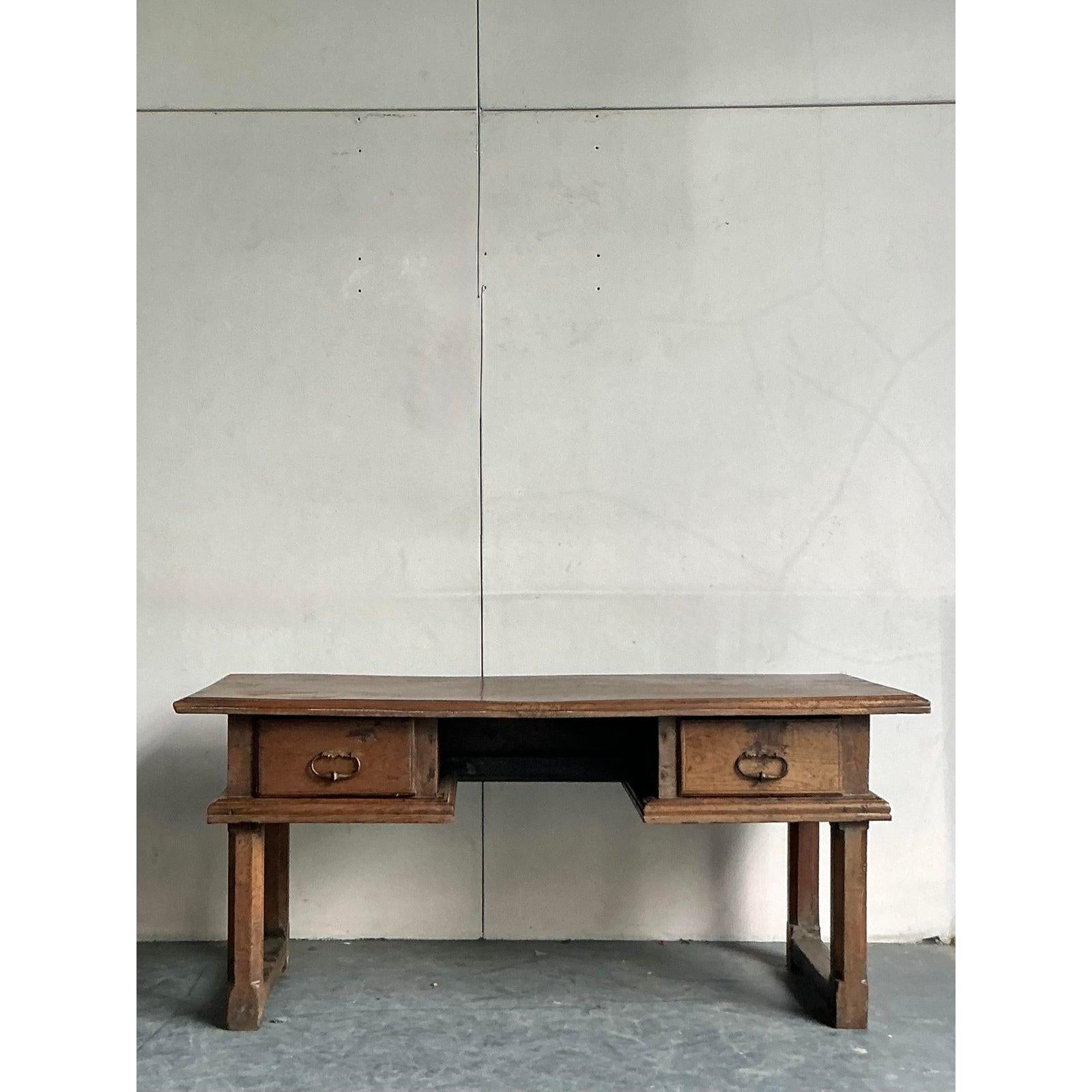 18th Century and Earlier Vintage Boho 18th Century Spanish Writing Desk For Sale