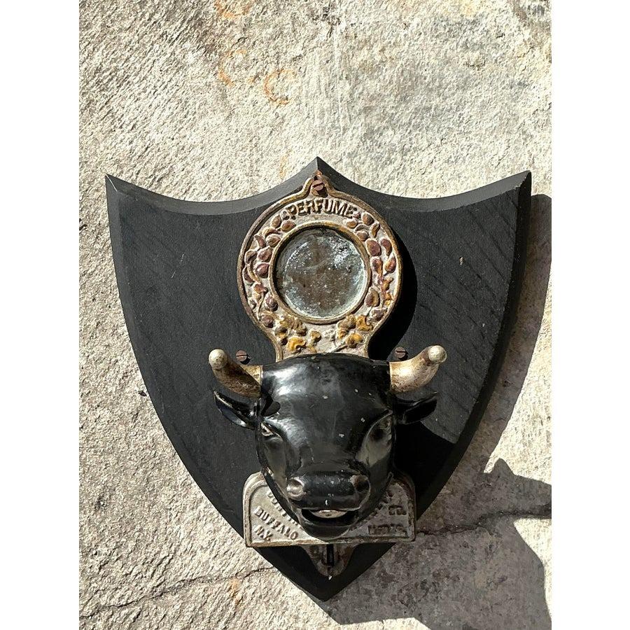 Vintage Boho 1900s Bulls Head Perfume Dispenser 3