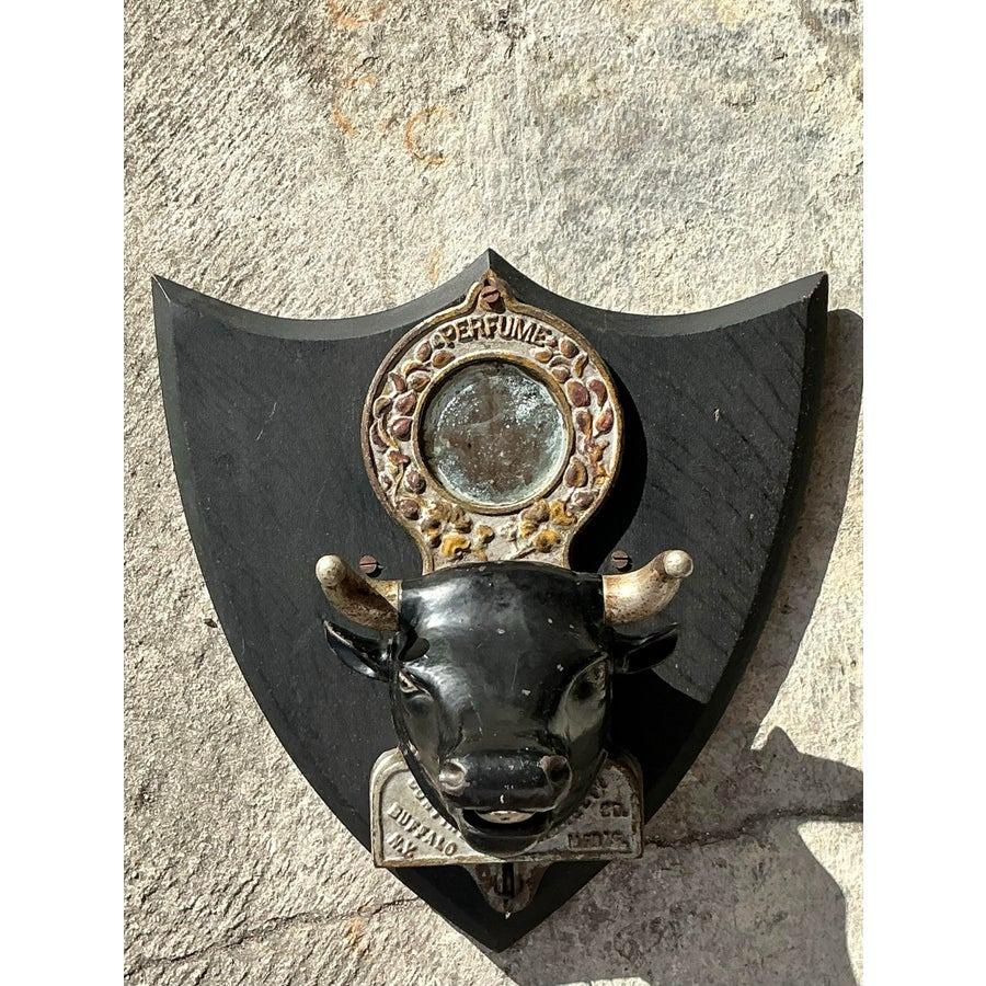 American Vintage Boho 1900s Bulls Head Perfume Dispenser