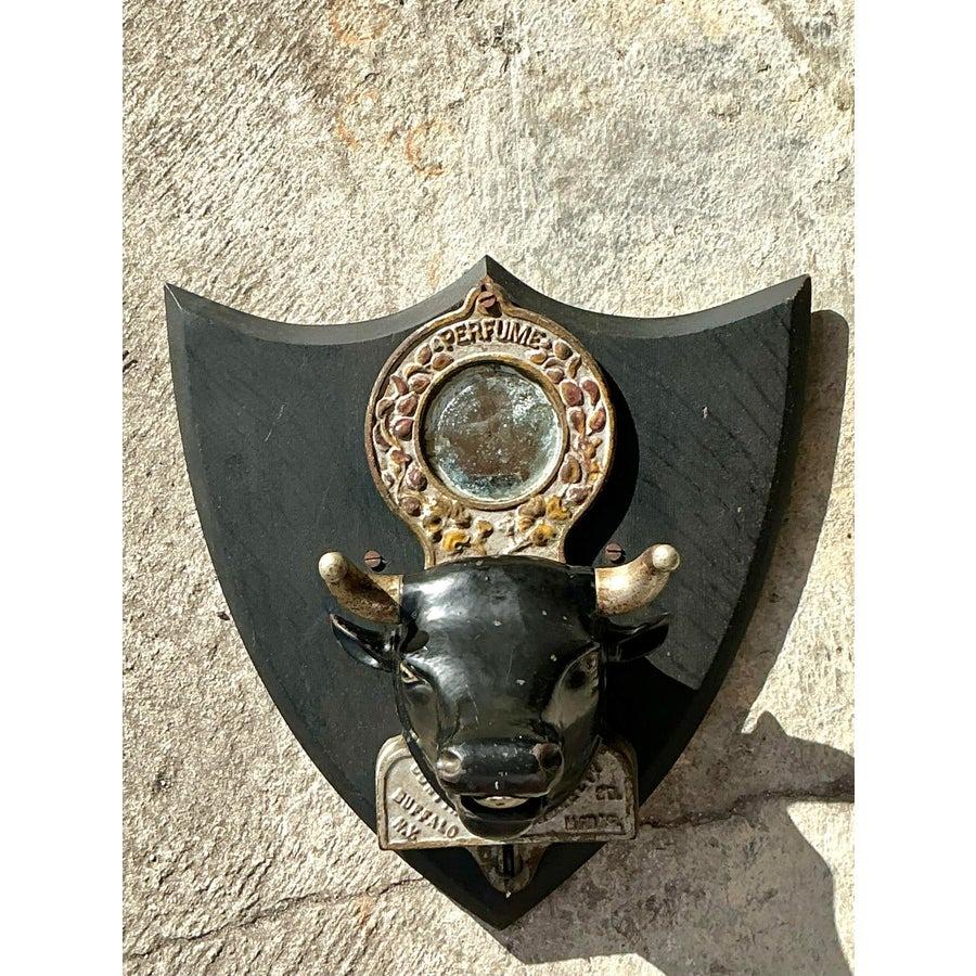 Vintage Boho 1900s Bulls Head Perfume Dispenser 2