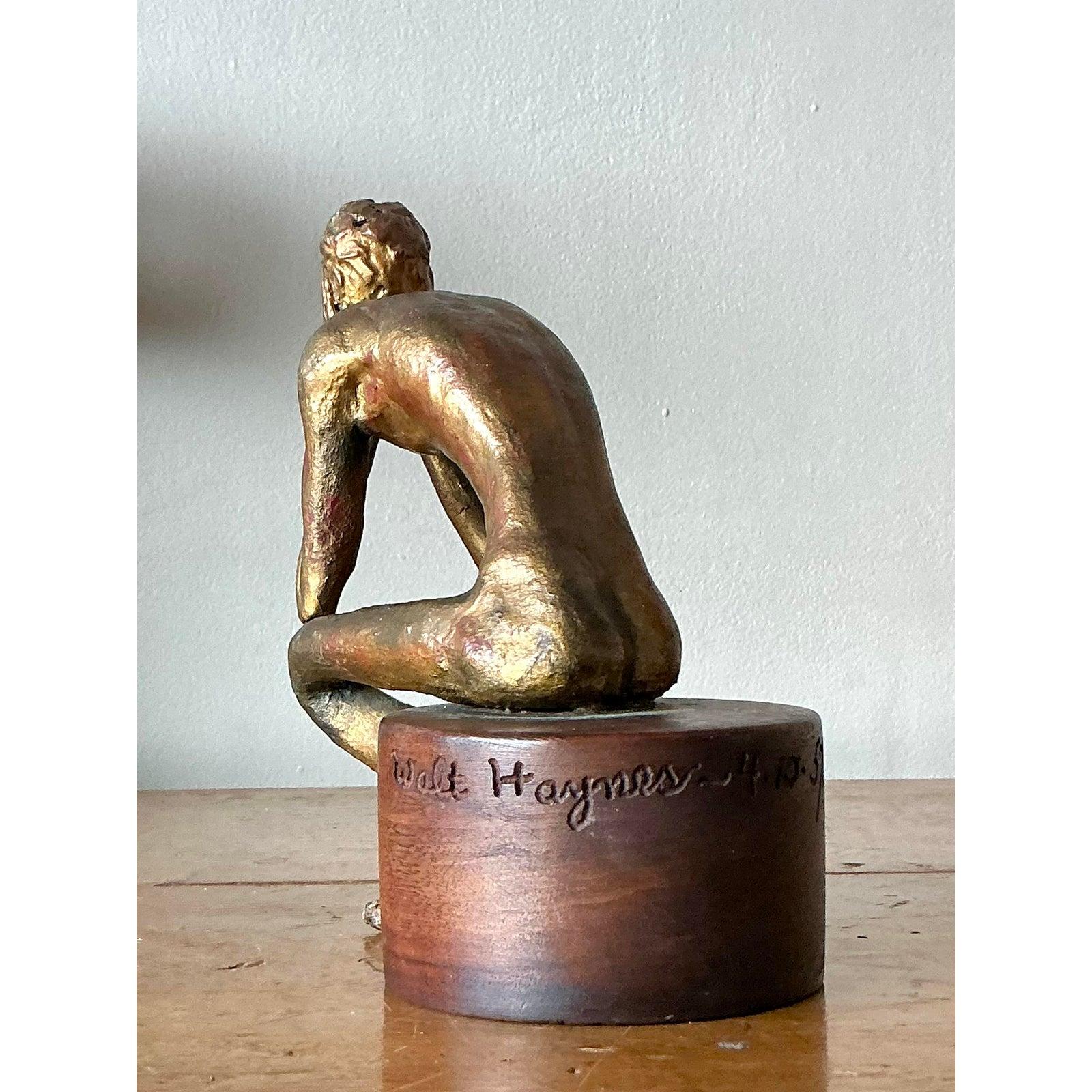Americano Vintage By 1957 Scultura di uomo firmata in vendita